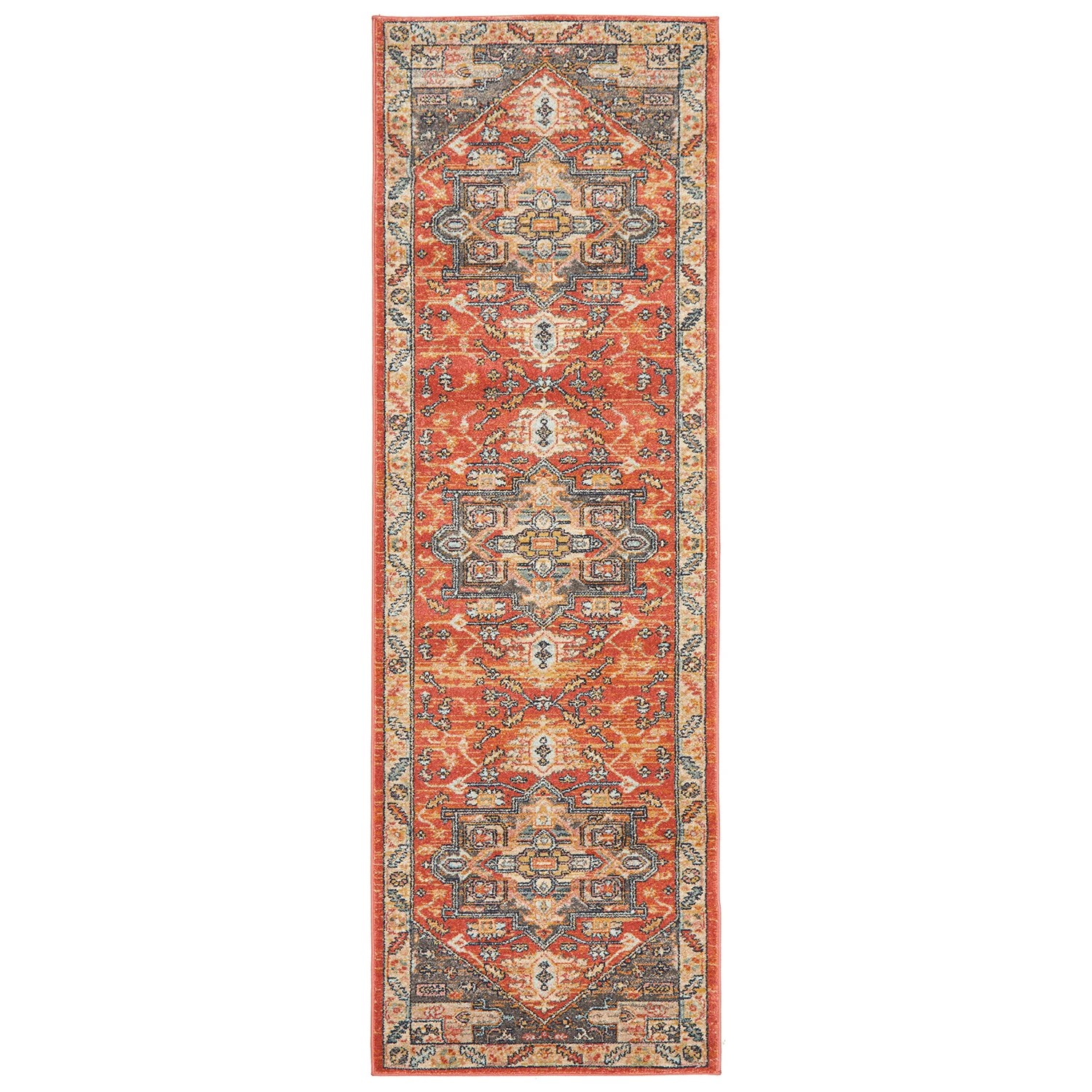 2 Common Ground Rugs Eterna 850 300x80cm - Medium Runner Power Loomed Pet Friendly Rug - Brown, 2 of 9