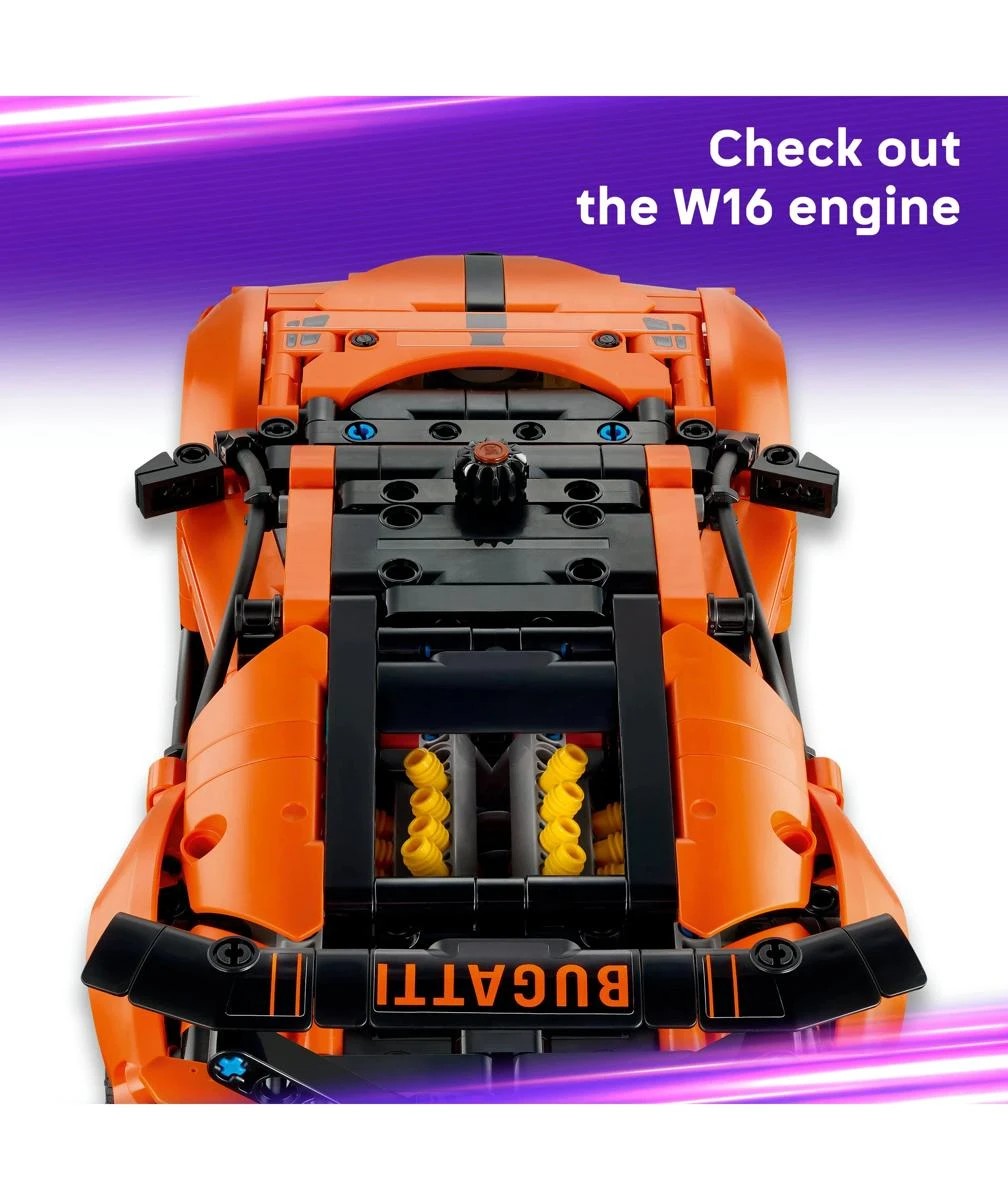 5 LEGO Technic Bugatti Chiron Pur Sport Hypercar 42222, 5 of 10