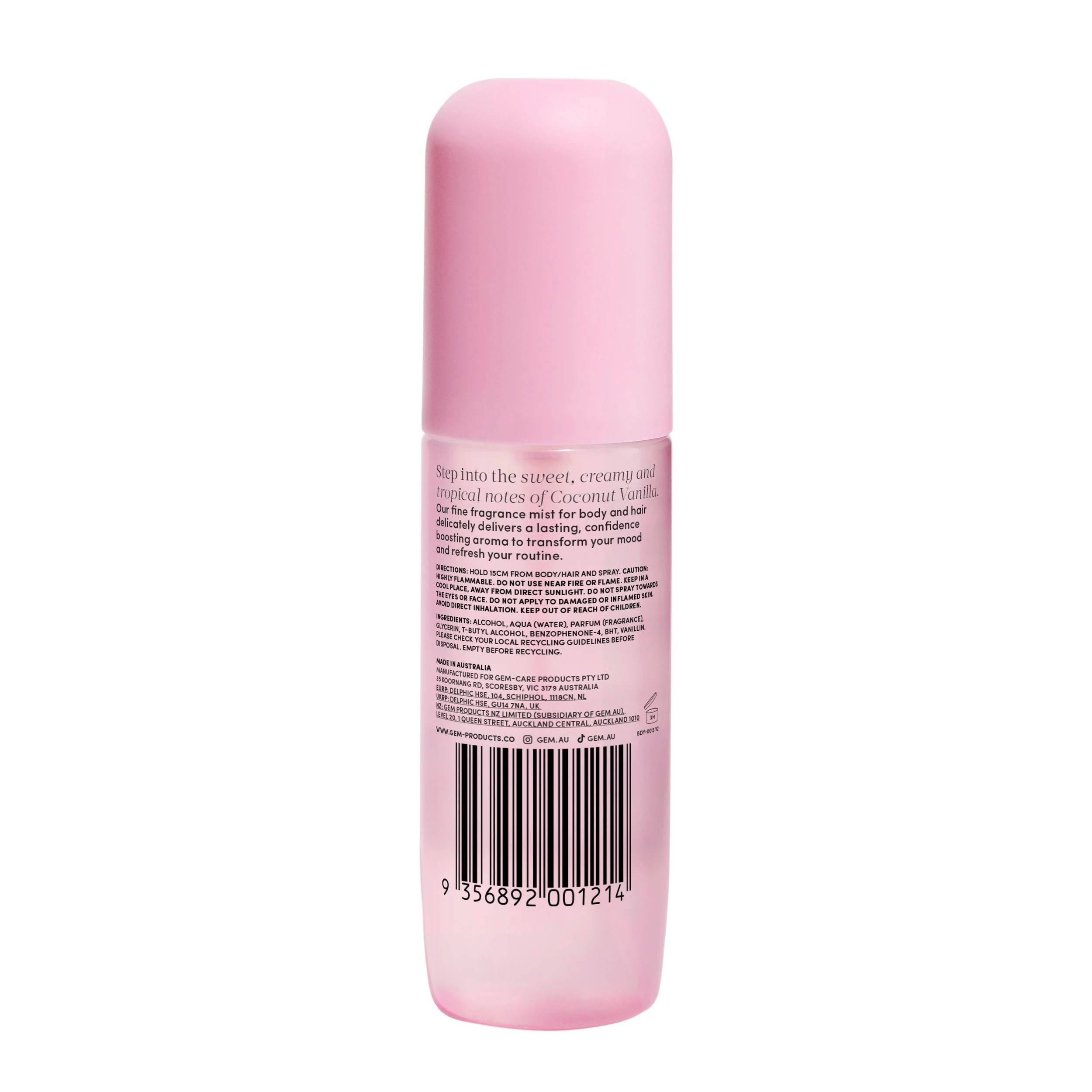 2 Gem Fragrance Mist 90ml - Coconut and Vanilla, 2 of 6