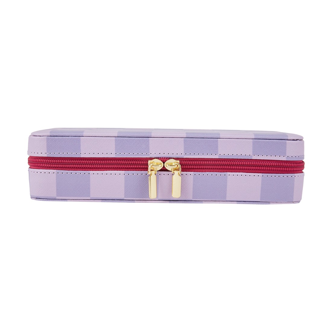 2 Lilac Check Jewellery Case, 2 of 6