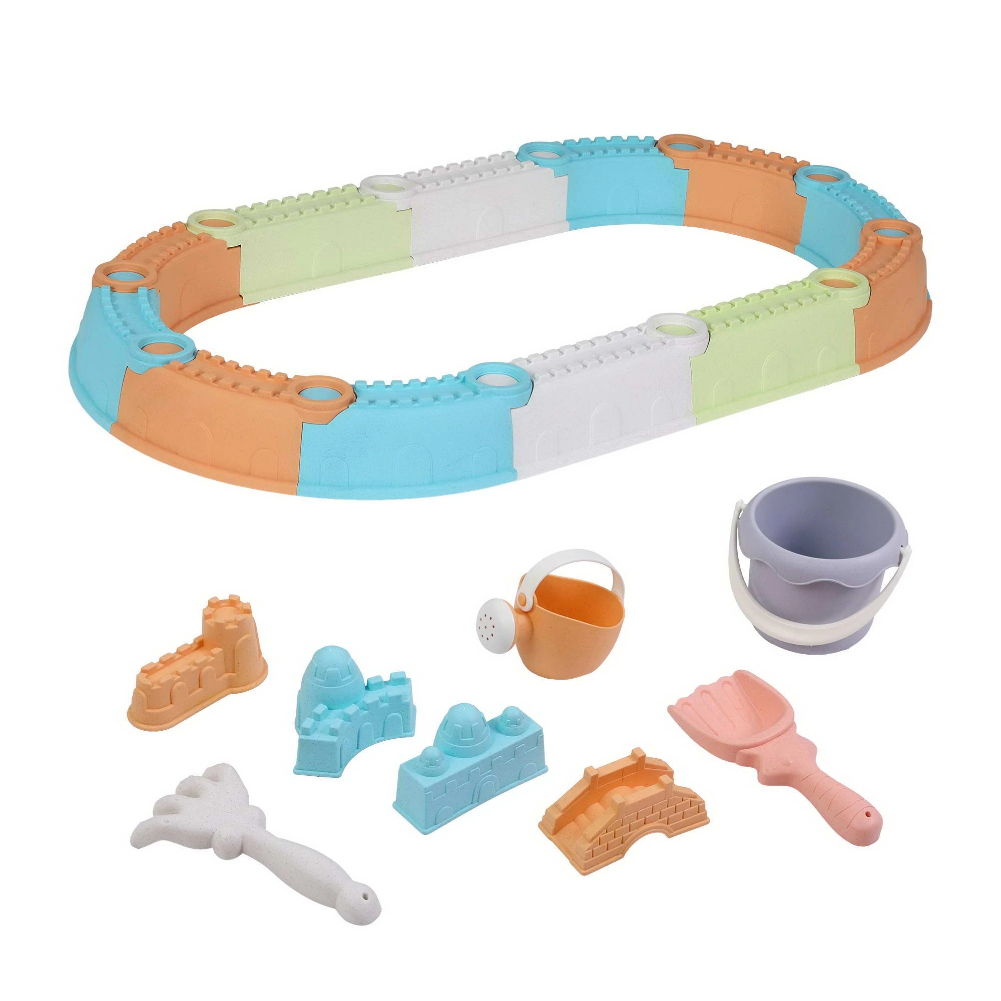 3 Keezi Kids Outdoor Modular Sandpit & Water Play Set with Accessories - Multi, 3 of 8