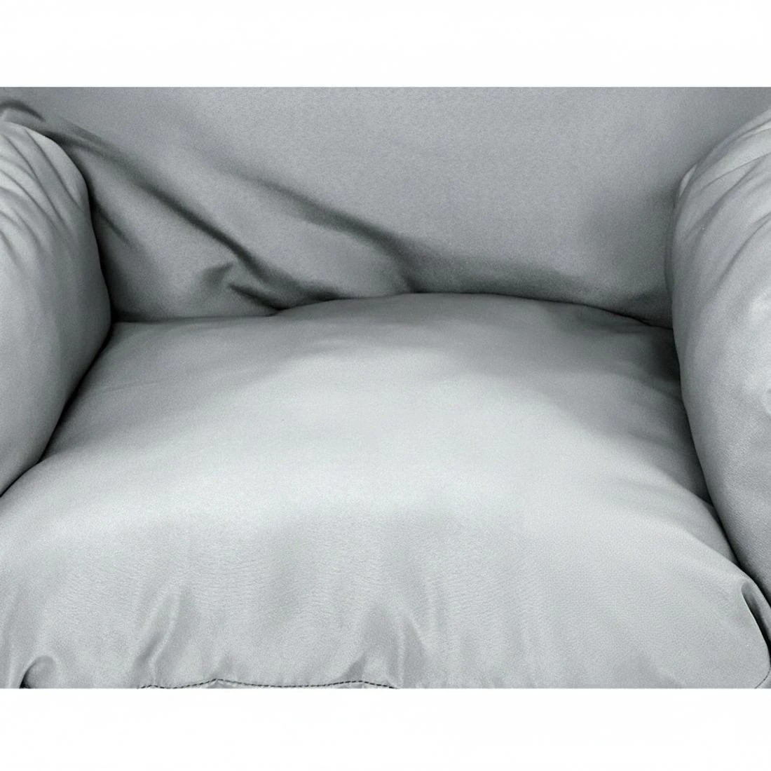 4 Gardeon Outdoor Egg Swing Chair Wicker Rope Furniture Pod Stand Cushion - Grey, 4 of 6