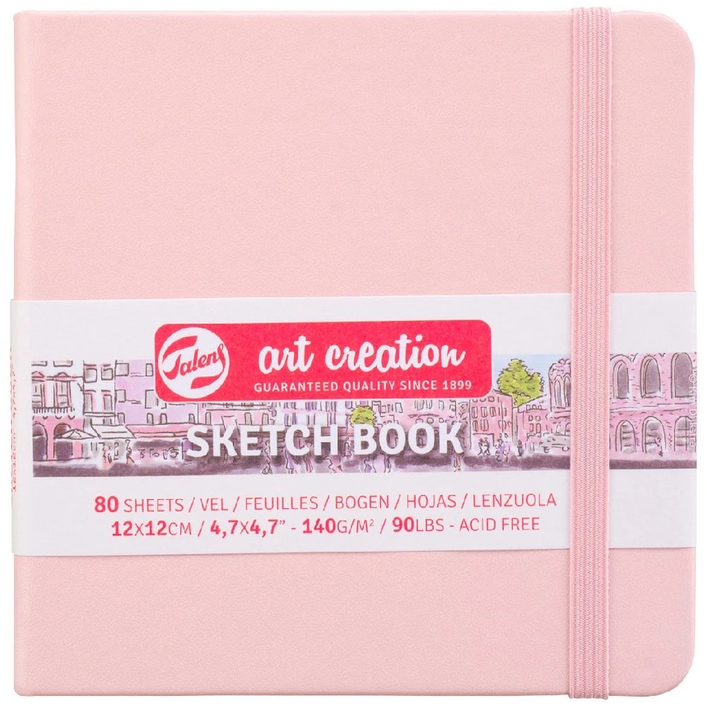 1 Talens Art Creation 12x12cm Sketchbook Pink, 1 of 1