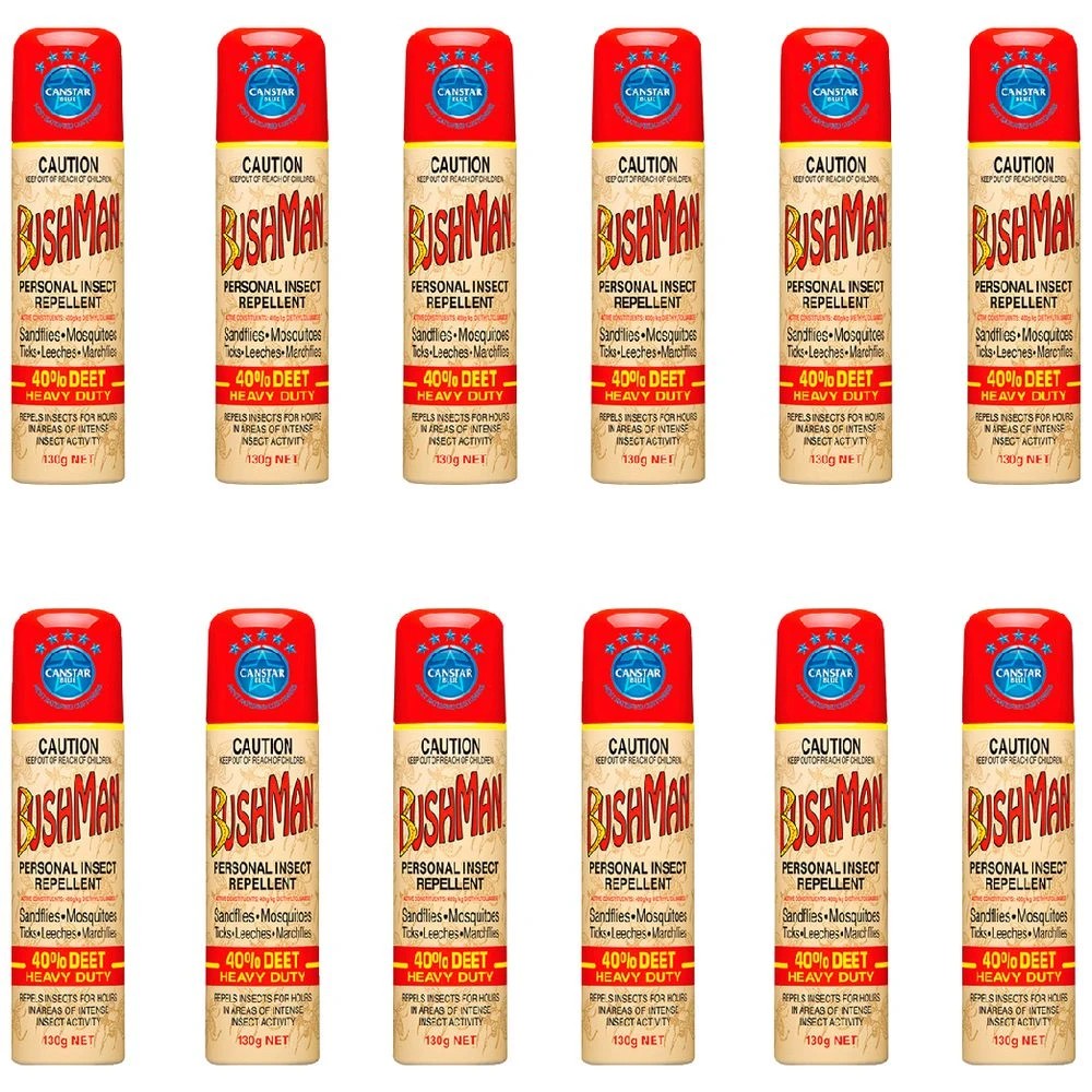 1 Bushman Ultra Insect Repellent Aerosol 130g 12 Pack, 1 of 1