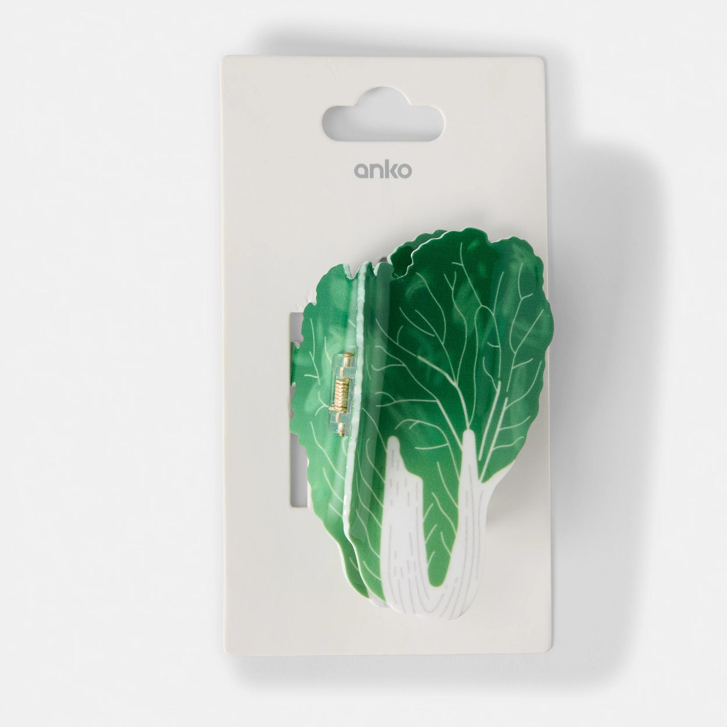 4 Green Bok Choy Claw Hair Clip Green1, 4 of 4