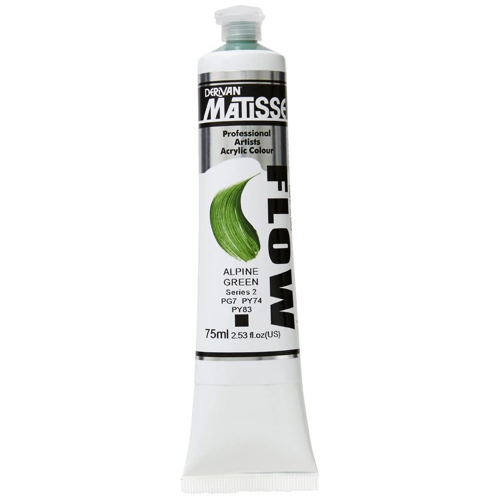 1 Derivan Matisse Flow Paint 75mL Alpine Green S2, 1 of 2