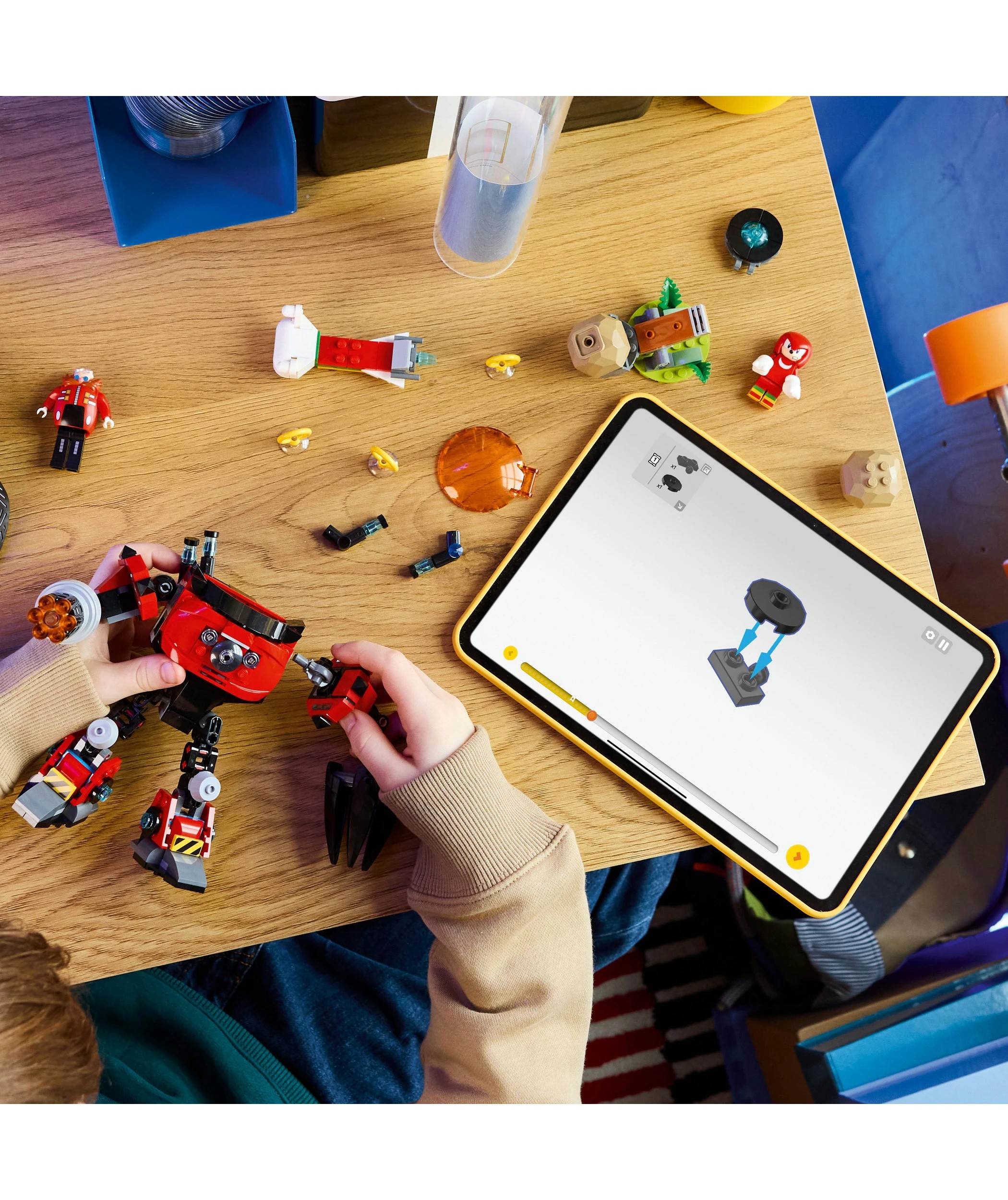 8 LEGO Sonic Knuckles vs. Dr. Eggman Egg Crusher Mech 77005, 8 of 10