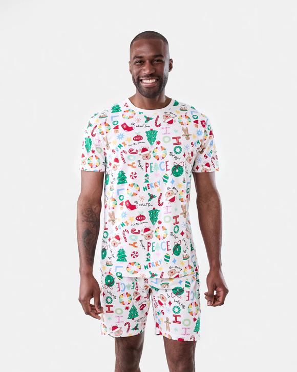 Crafty Christmas Knit Shorts Wishing Tree Family Matching Pyjama