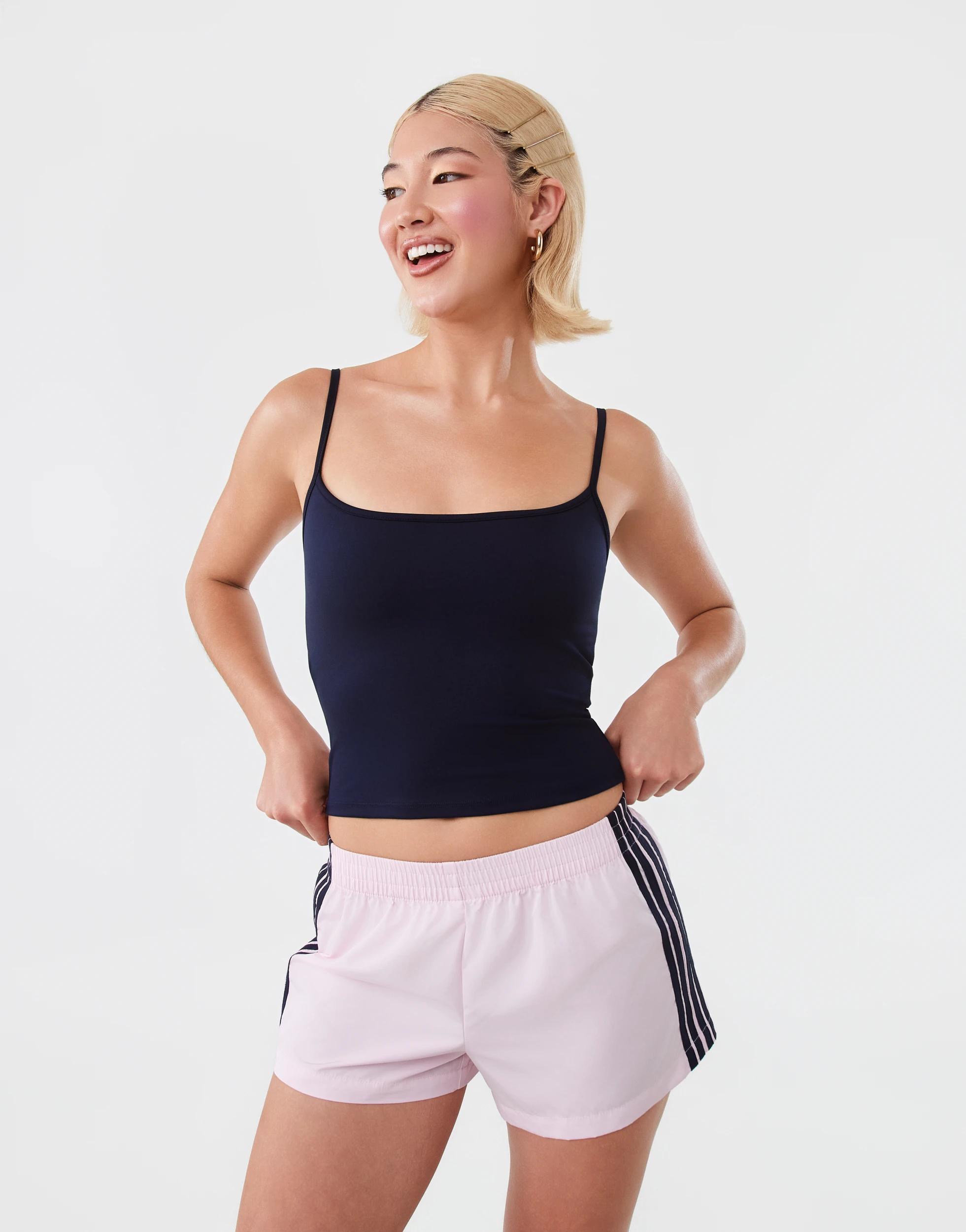 7 Youth Mini Sporty Stripe Shorts Bllet Pink, 7 of 7