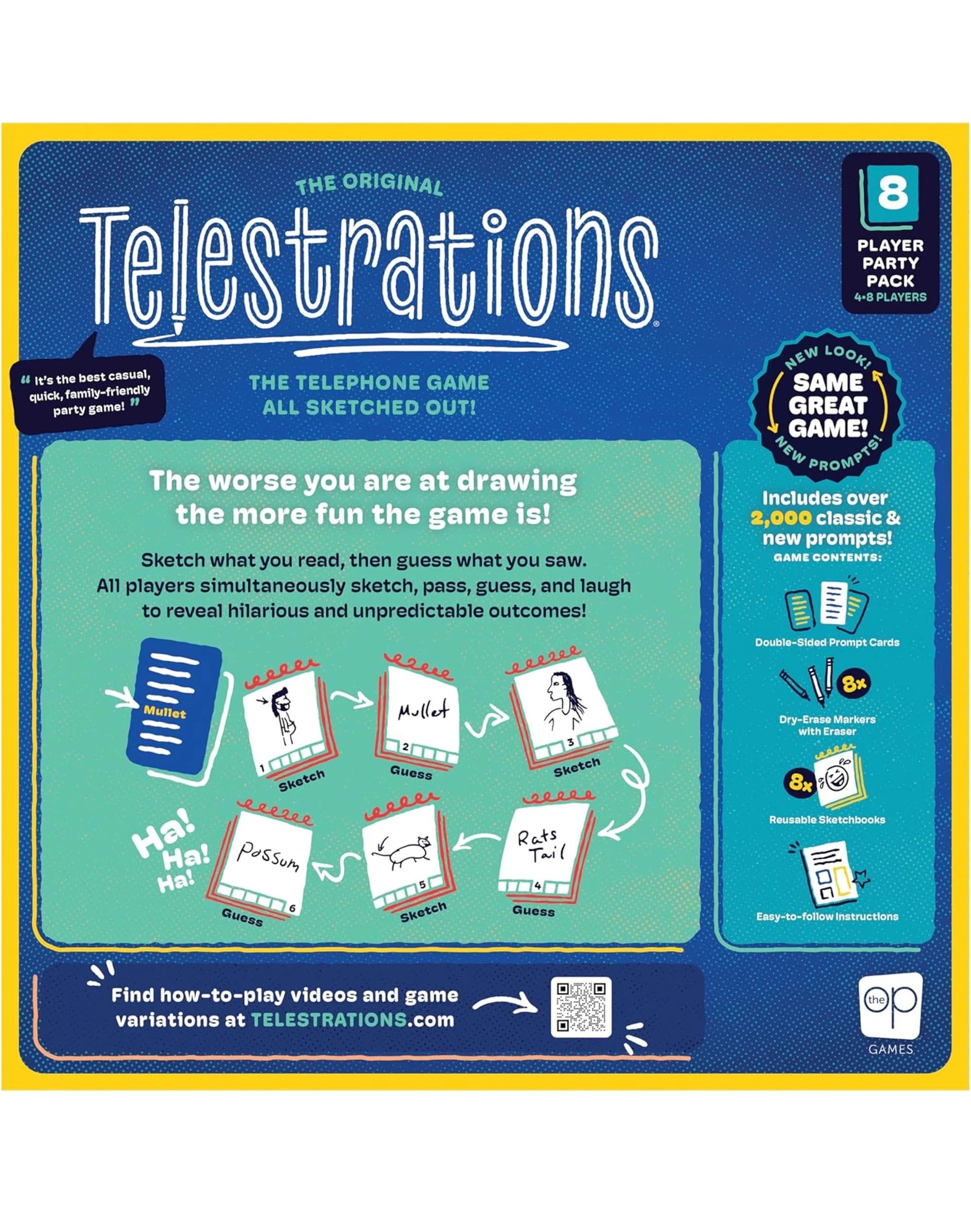 9 Telestrations 8 Player Party Pack Board Game, 9 of 10