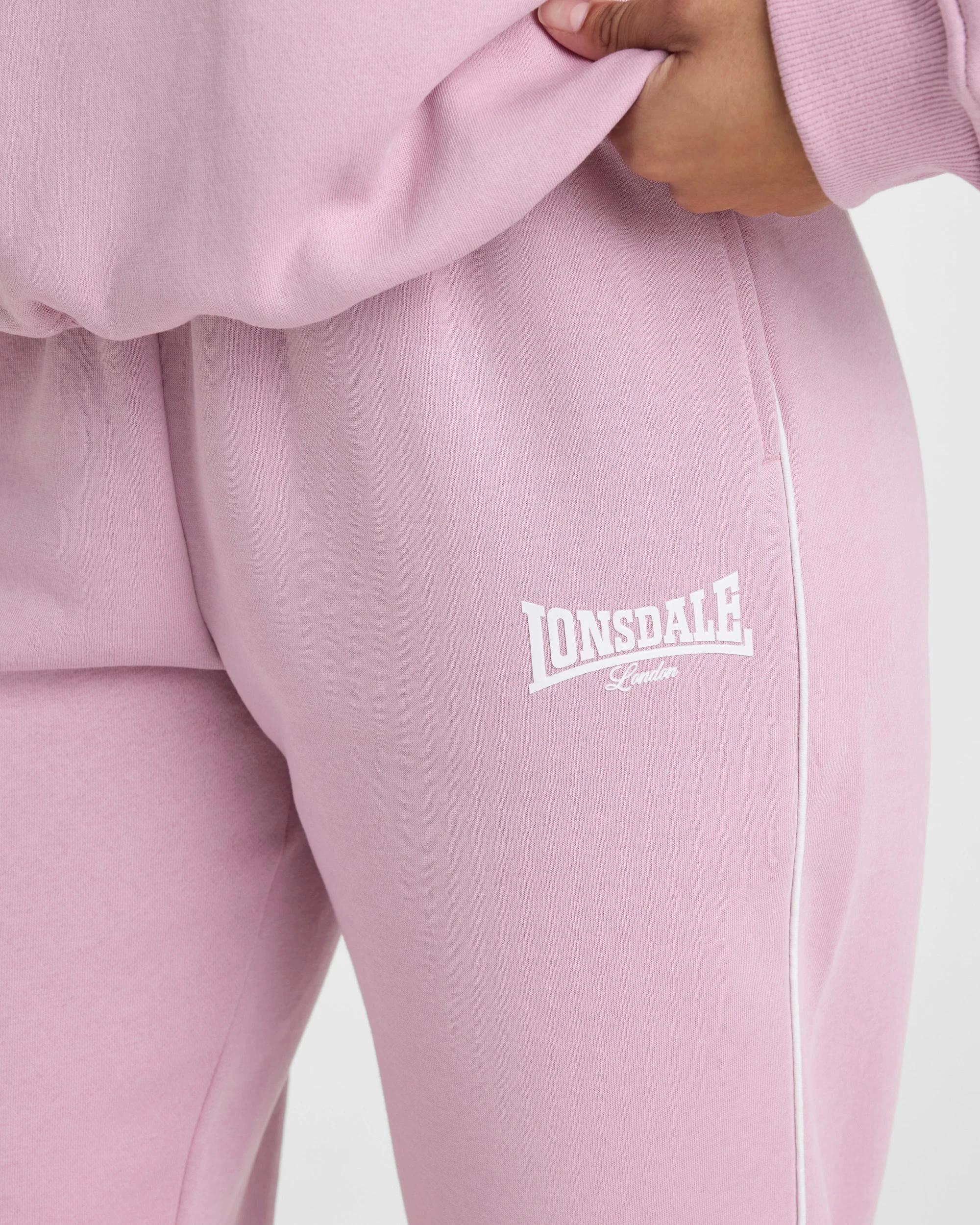 3 Lonsdale London Classic Trackpants DUSTY PINK, 3 of 5