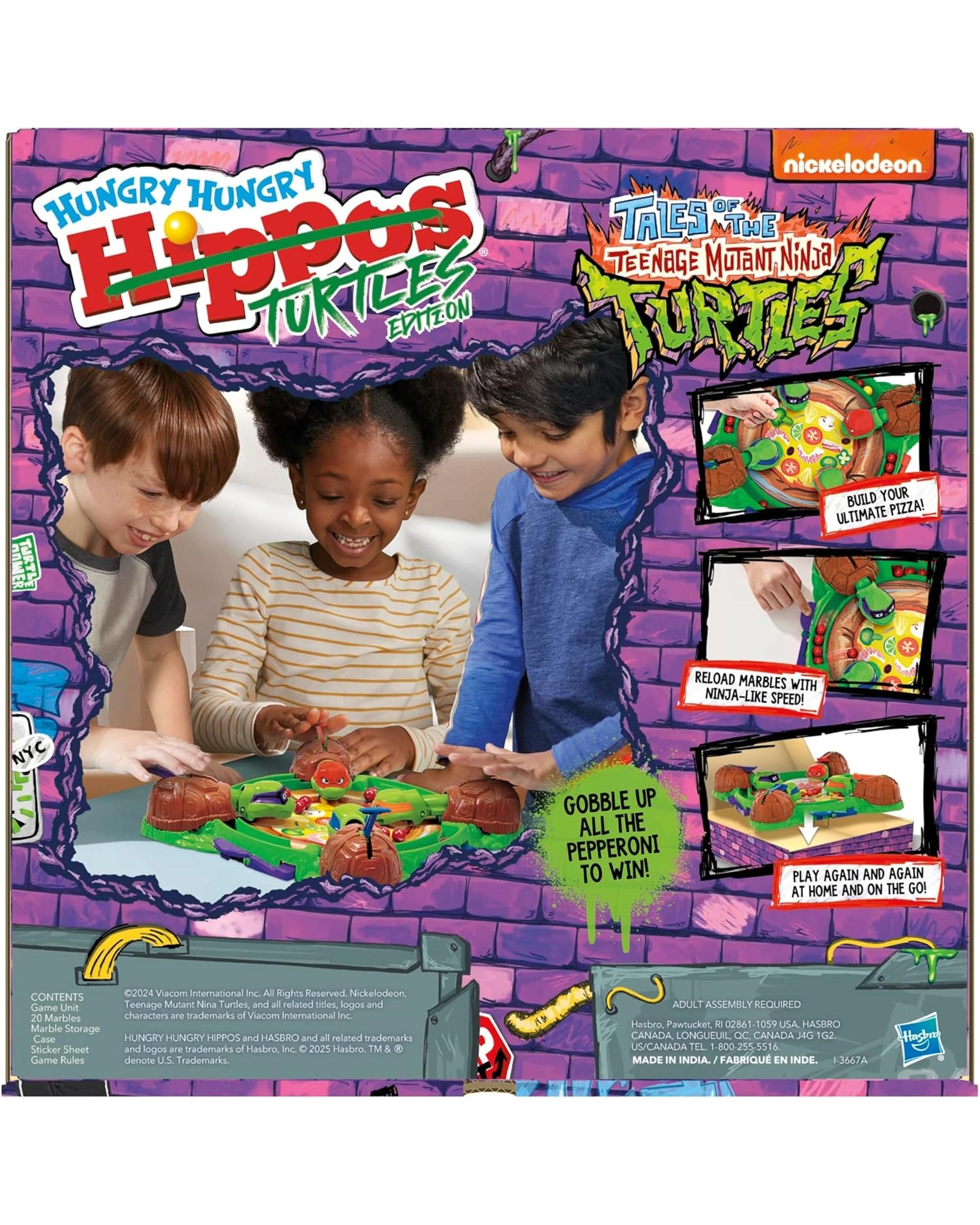 10 Hungry Hungry Hippos Teenage Mutant Ninja Turtles Edition Board Game, 10 of 10