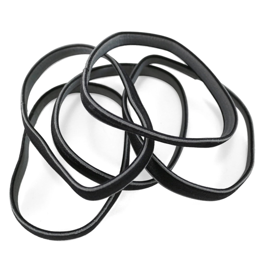 1 12 Pack Black & Grey Large Reversible Elastics, 1 of 1