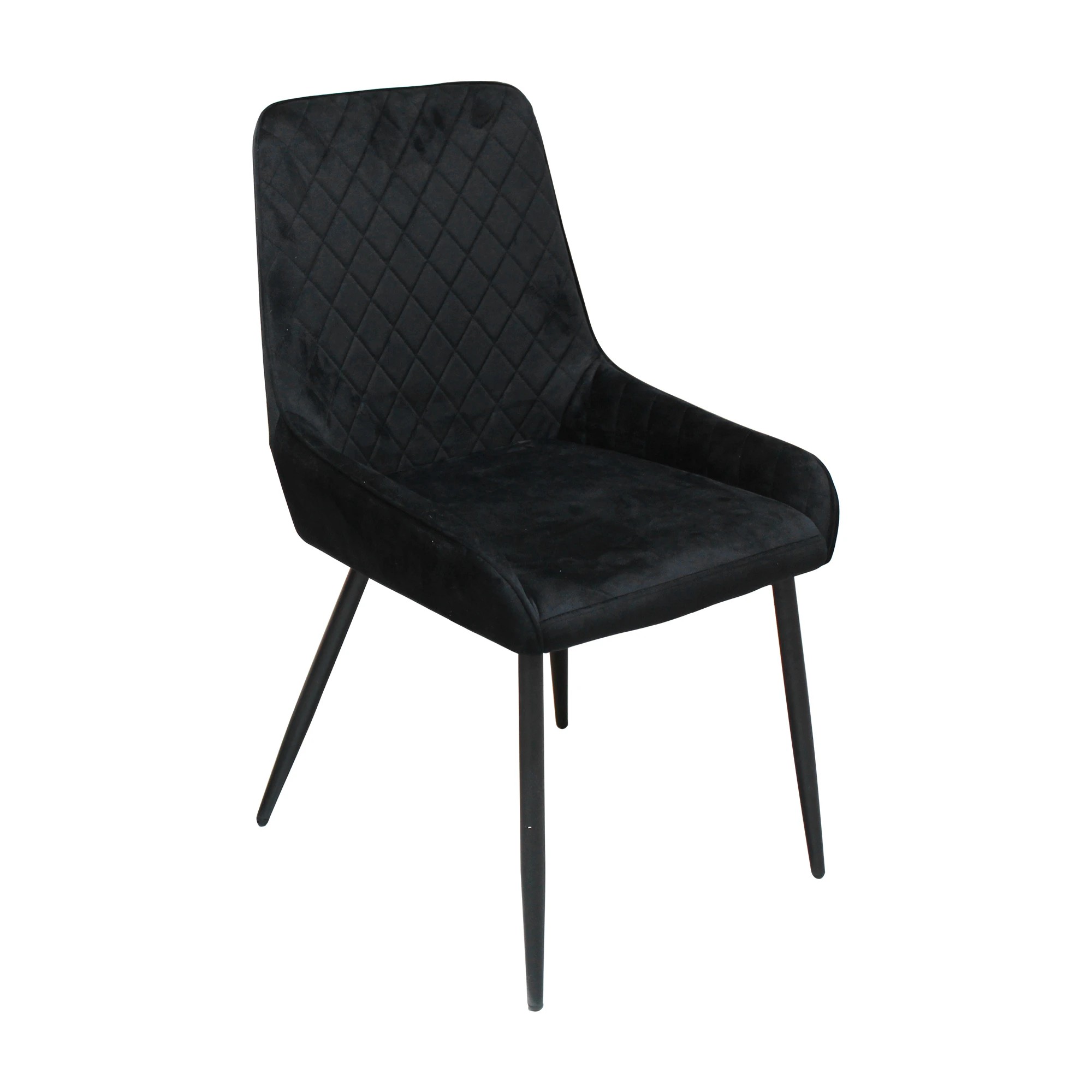 2 Levede 8x Soft Velvet Dining Chairs - Black, 2 of 8