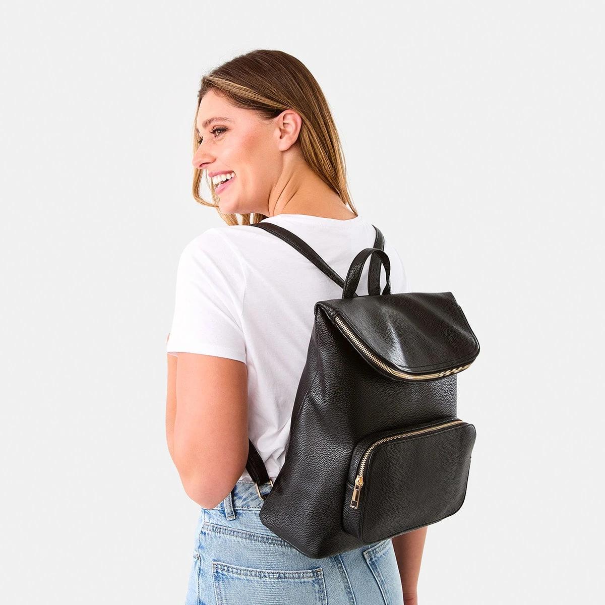 3 Top Handle Backpack Black, 3 of 4