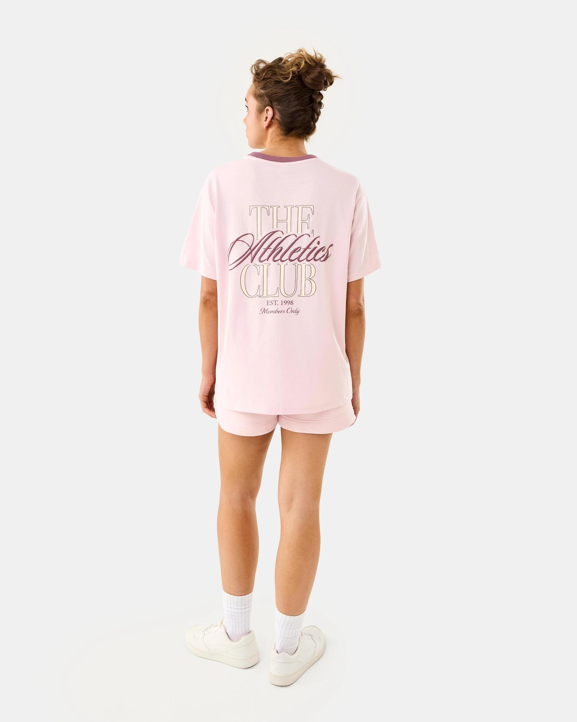 3 Active Womens Oversized Gym T-shirt Aura Pink, 3 of 9