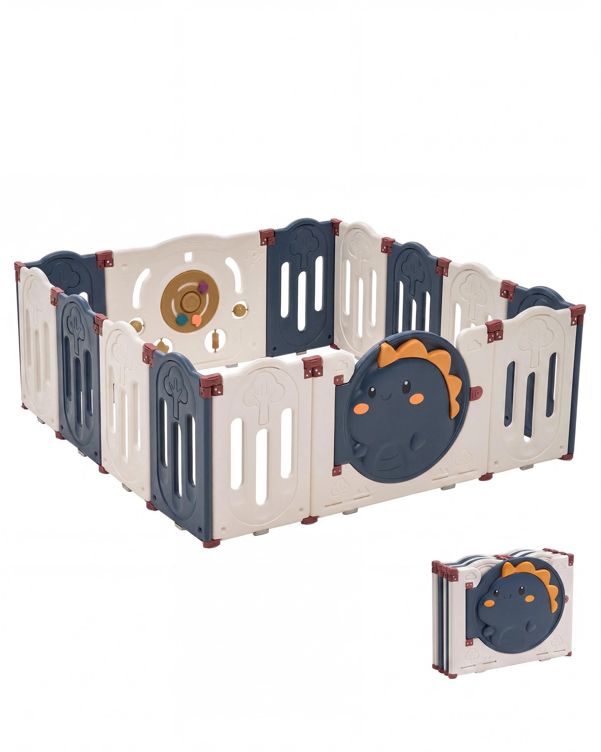 1 Playpals 14 panels Baby Playpen Kids 
Compact Safety Gate Toddler Fence Child Play, 1 of 10
