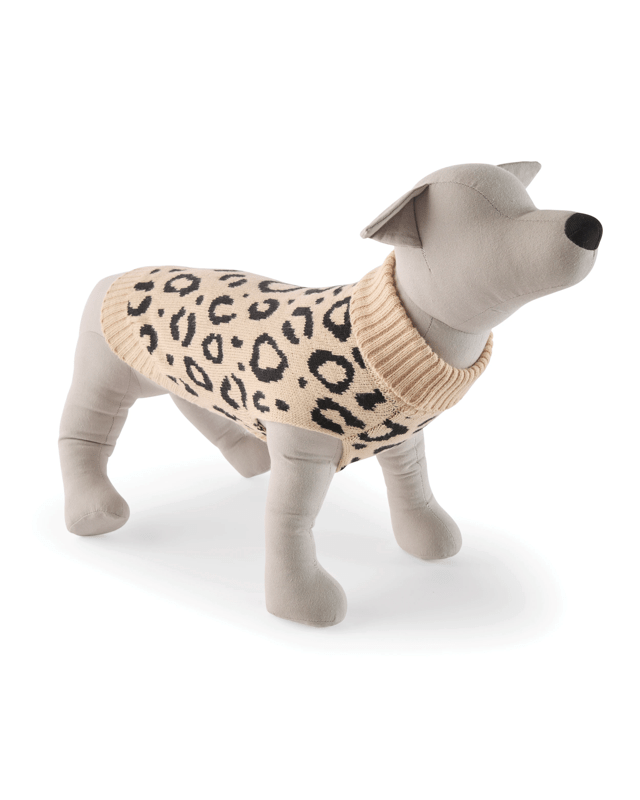 Pet Leopard Knit Jumper - S