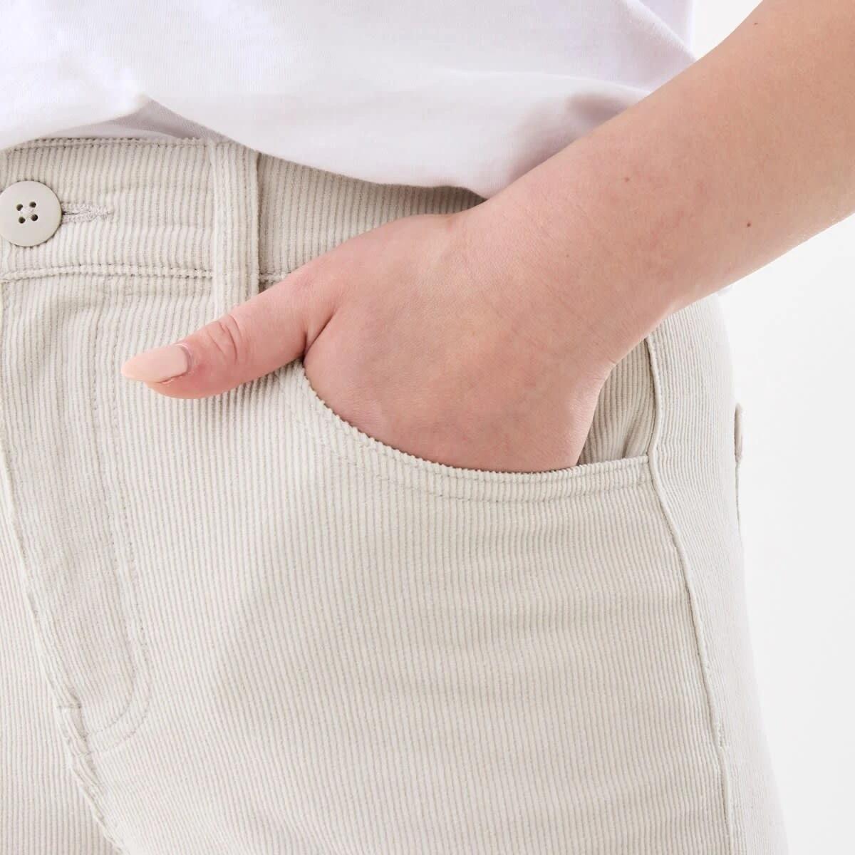 6 Cord Barrel Leg Pants Lt Stone, 6 of 9
