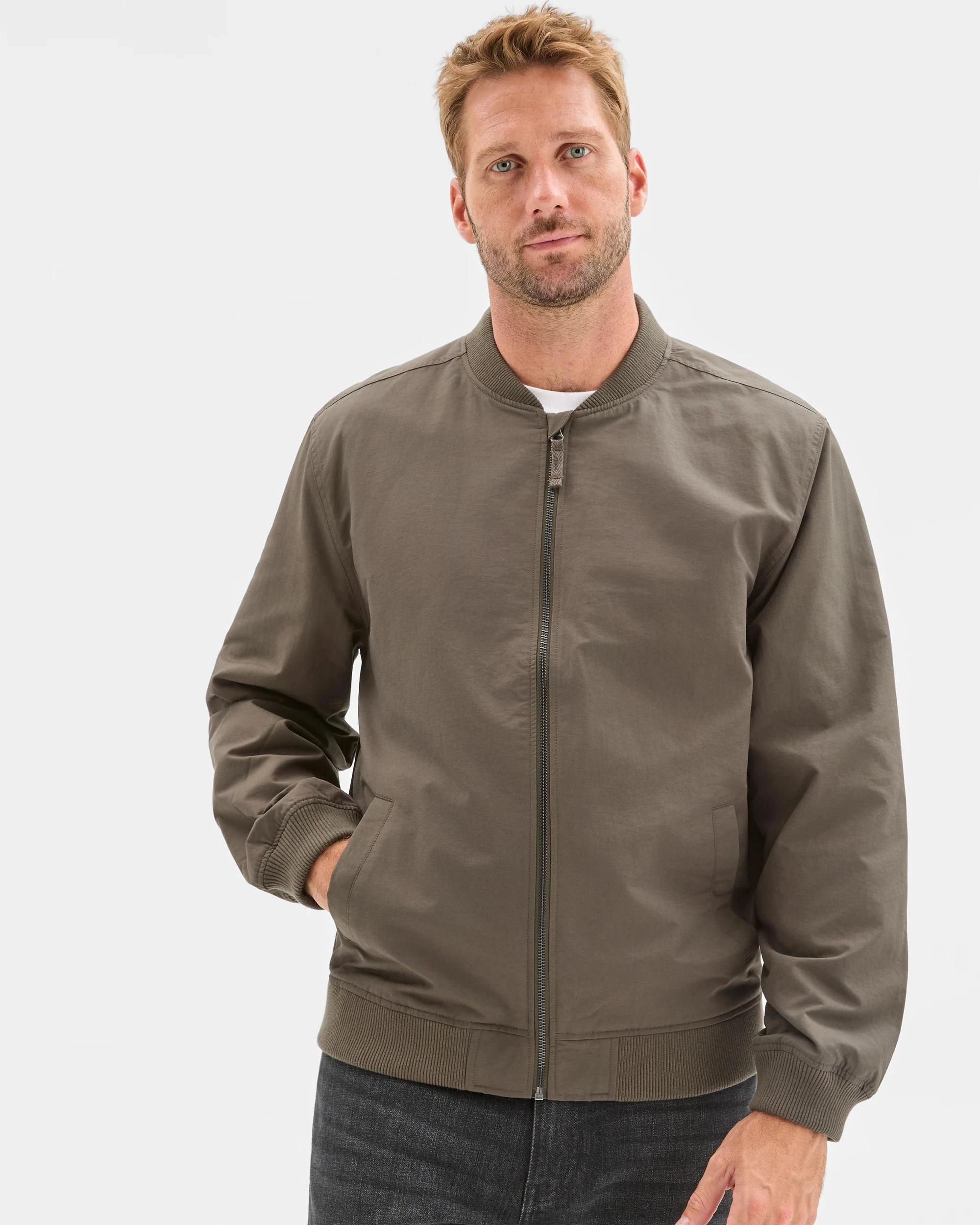 2 Target Man Australian Cotton Blend Bomber Jacket DARK OLIVE, 2 of 5