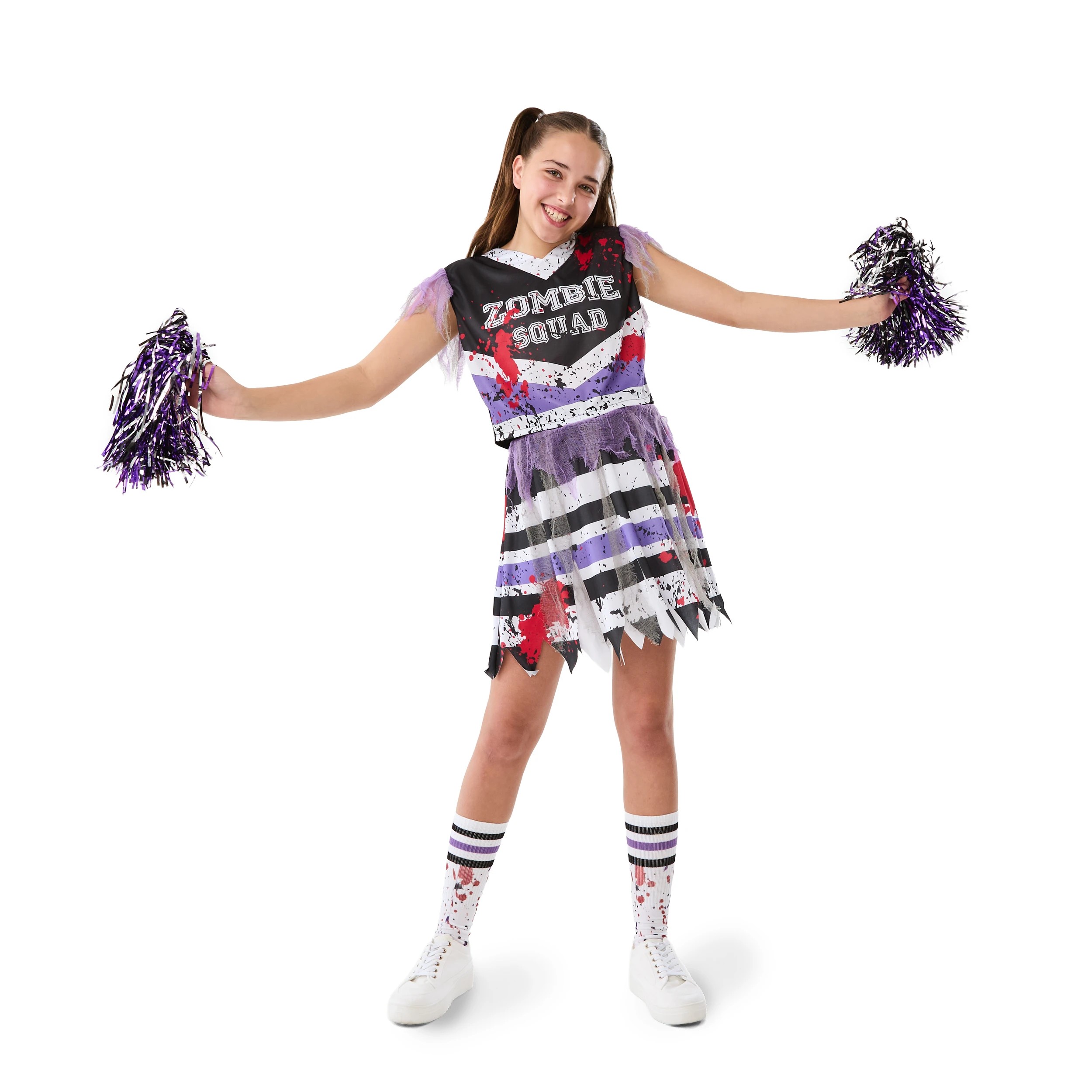 1 6 Piece Cheerleader Costume - Ages 12+, 1 of 10