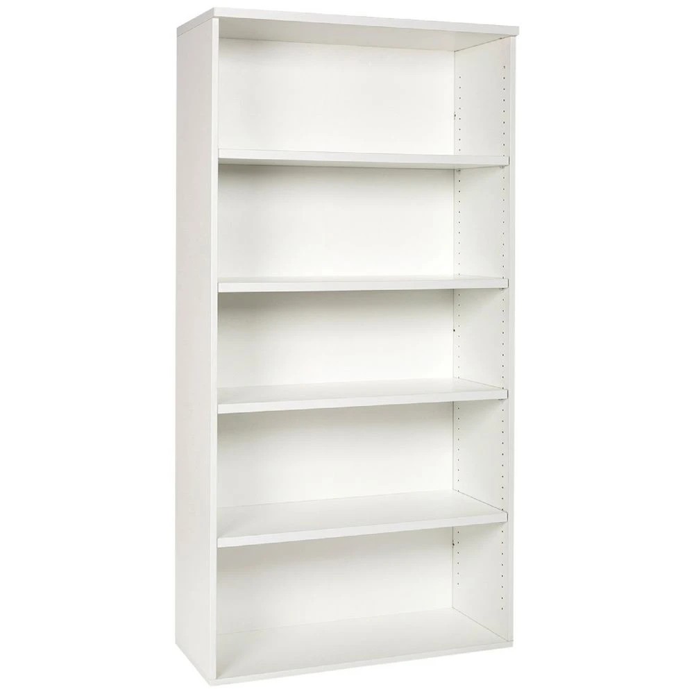 1 Velocity Bookcase 1800mm White Shelves Home Office Storage, 1 of 4