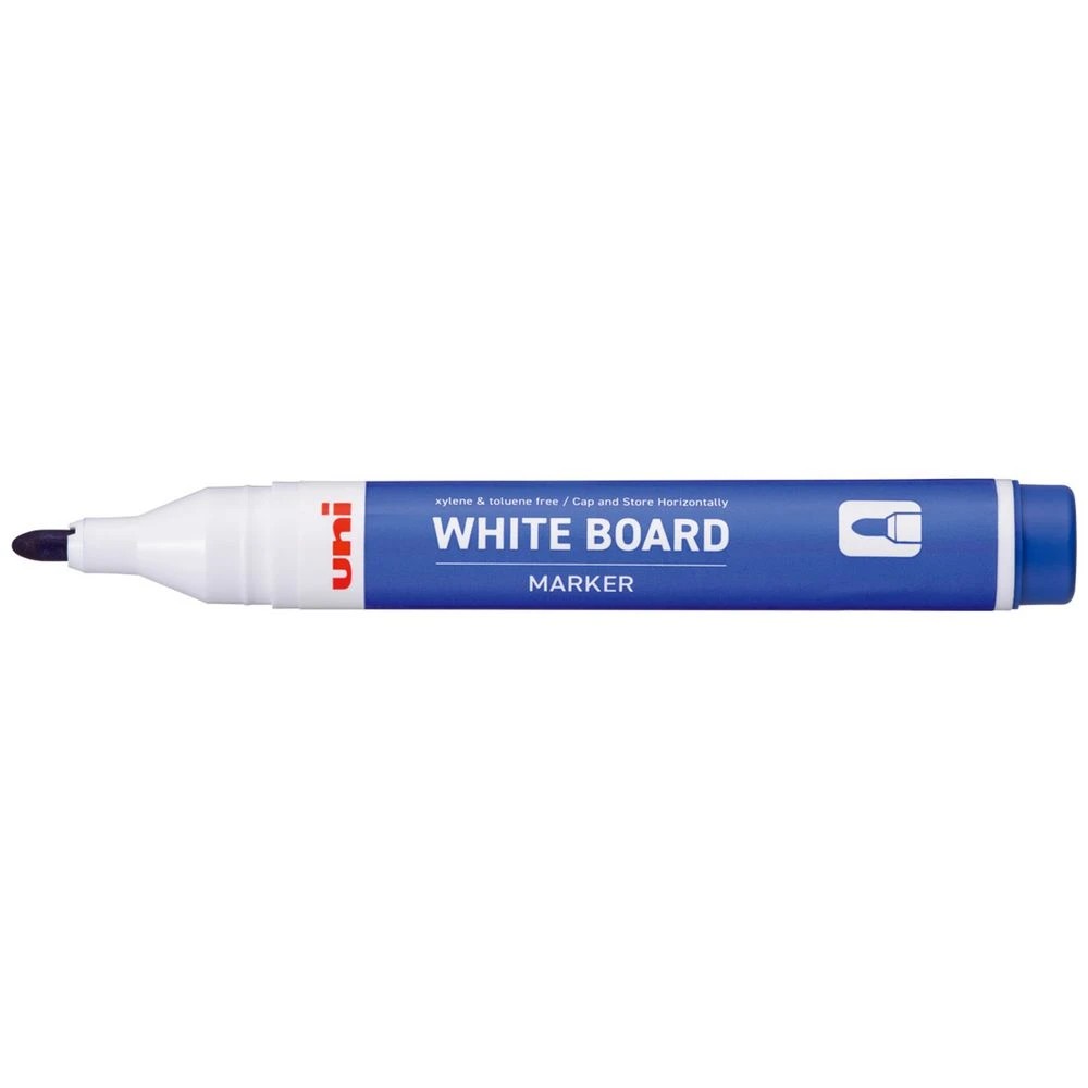 2 Uni-ball Whiteboard Marker Bullet Tip 1.4mm Blue, 2 of 2