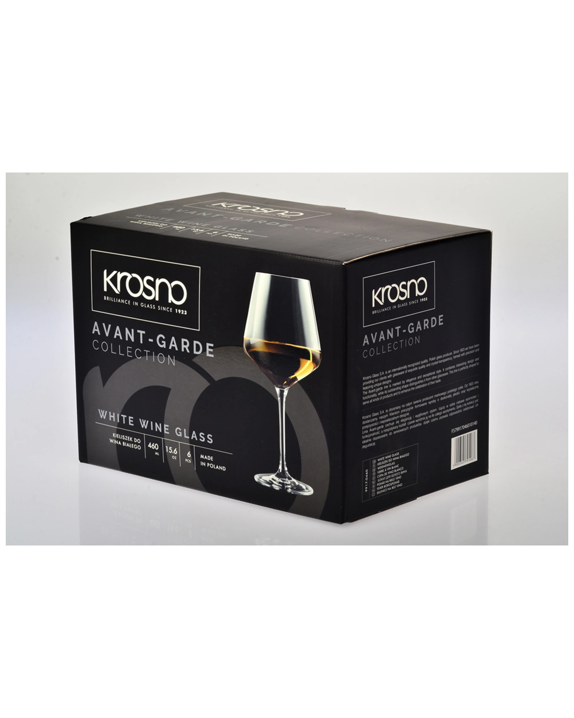 3 Krosno Avant-Garde Stemmed Wine Glass Set, 6-piece, 560 ml - Plain, 3 of 4