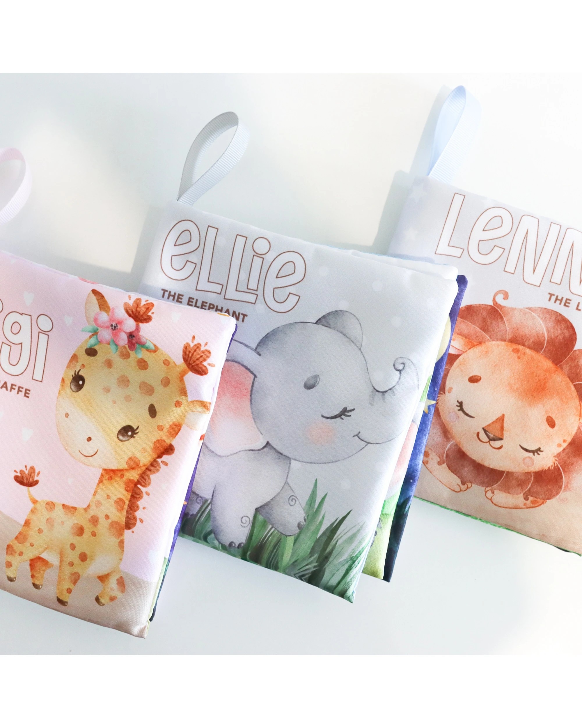 3 Splosh Baby Elephant Soft Cloth Book Sensory Early Learning Toy Polyester - Grey, 3 of 3