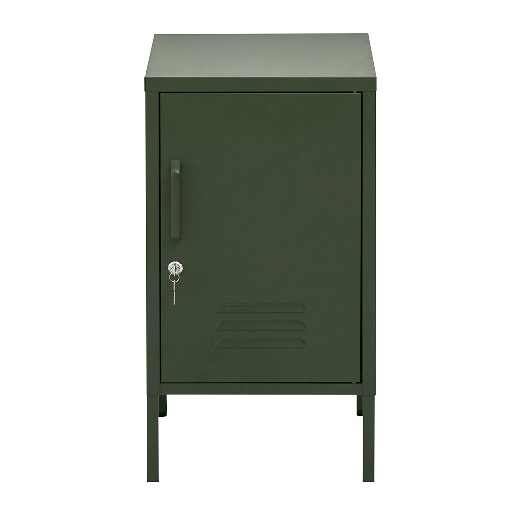 1 Artiss Bedside Table Metal Cabinet - Green, 1 of 5