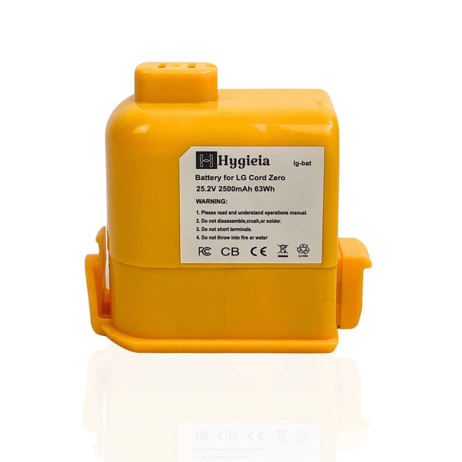 2 Hygieia Battery For Lg Cordzero A9 Cordless Vacuum Cleaners - Yellow - Yellow - Yellow, 2 of 4