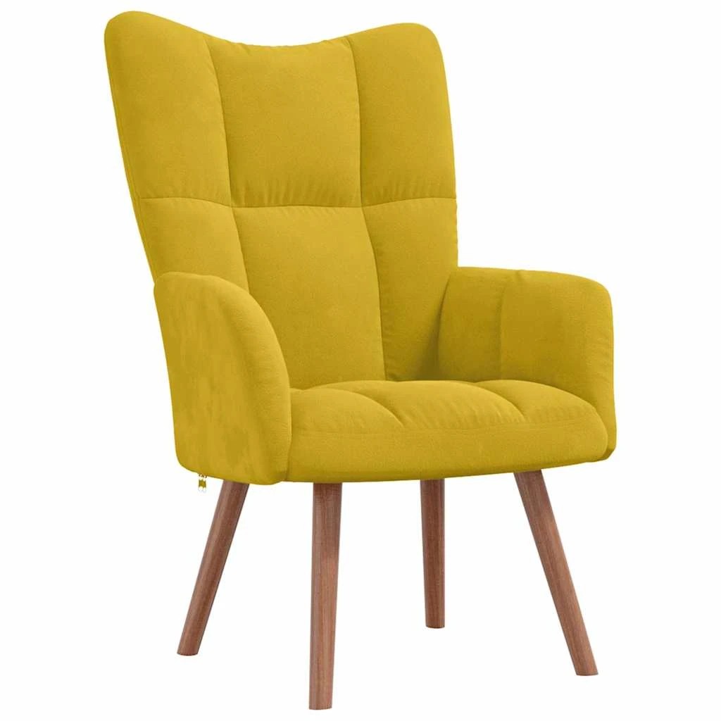 6 vidaXL Relaxing chair Footrest - Yellow, 6 of 9