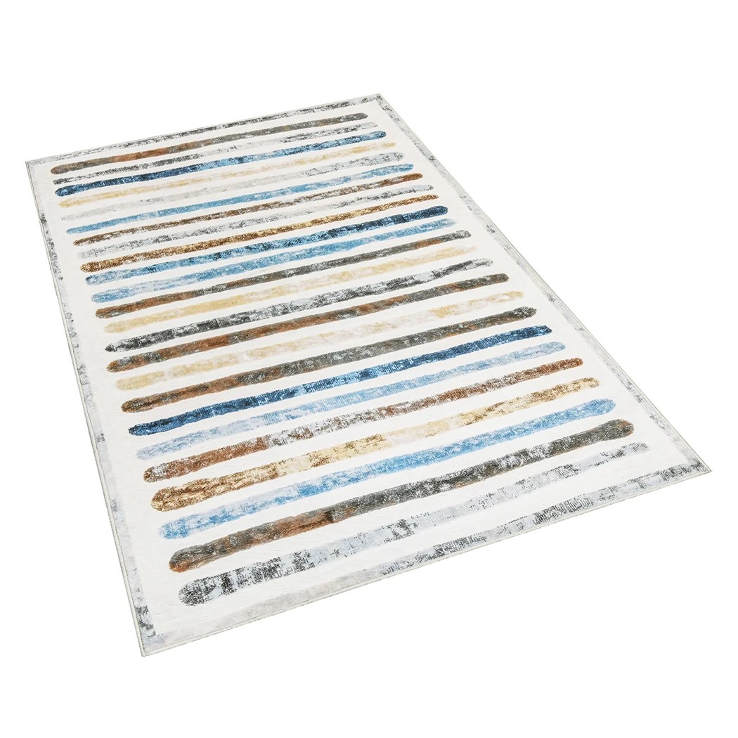 2 Marlow Machine Washable Floor Rug Strip Pattern, 2 of 8
