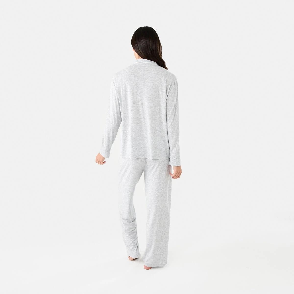 3 Long Sleeve Top and Pants Comfort Pyjama Set SILVER MARLE, 3 of 8