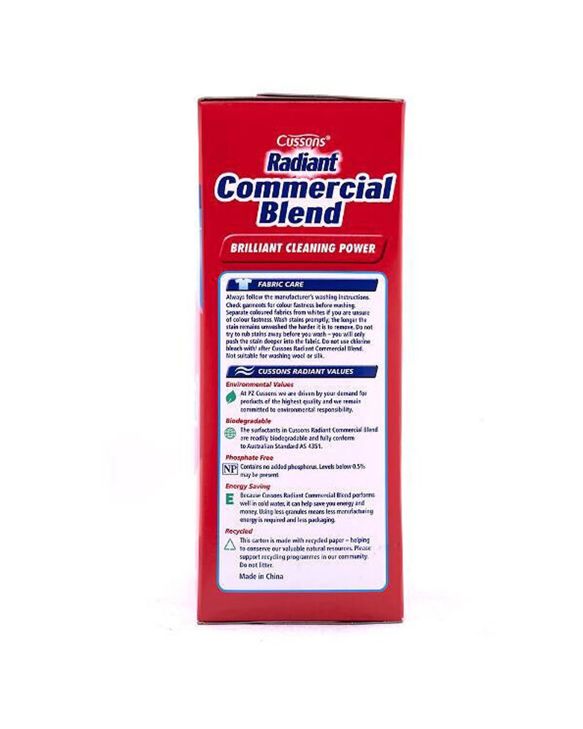 5 Cussons 3PK Cussons Radiant Commercial Blend Front Top Loader Laundry Powder 2kg - Red, 5 of 5