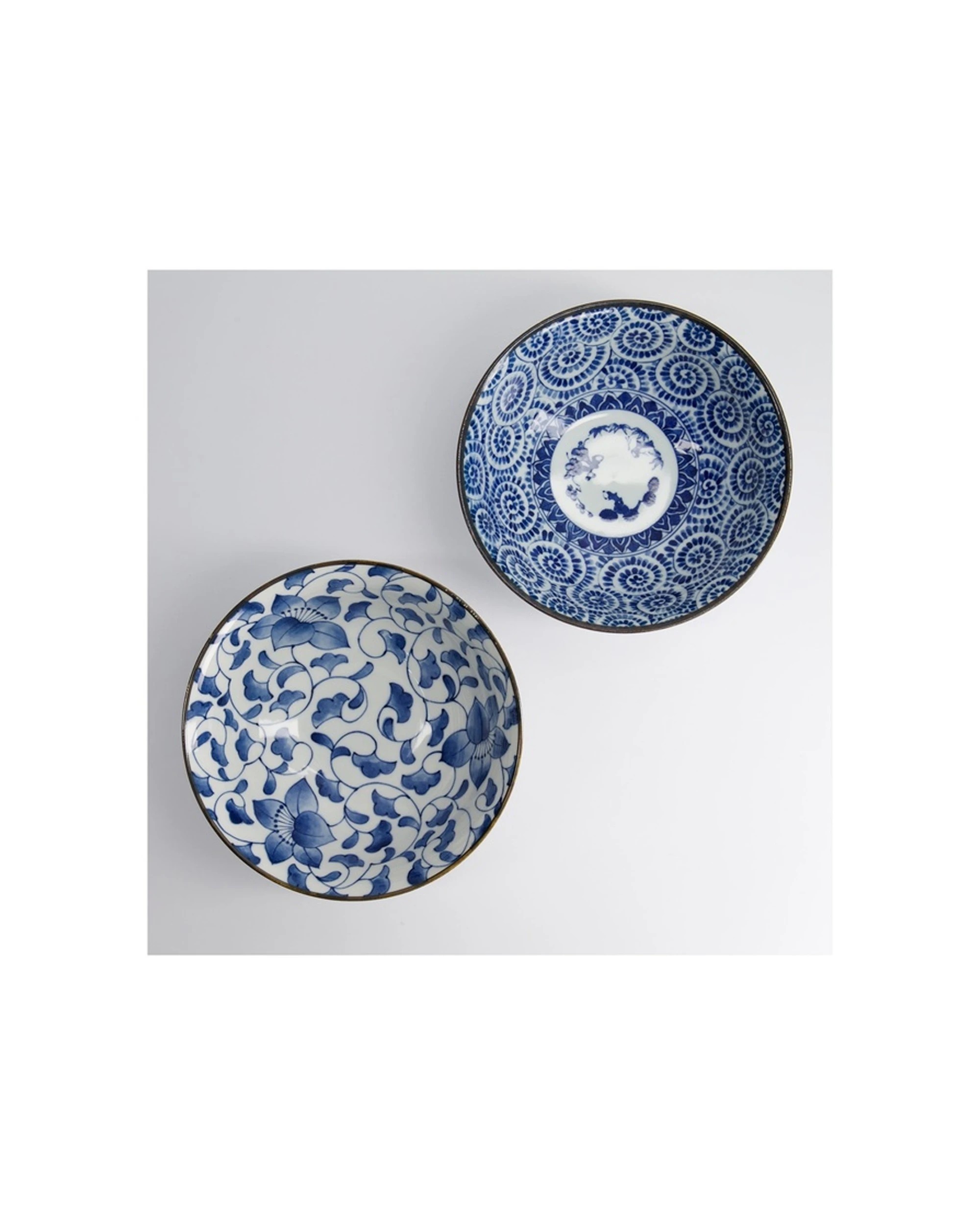 2 Tokyo Design 2pc Studio Tokyo Dinnerware Bowl Set 19x8cm - Blue, 2 of 4