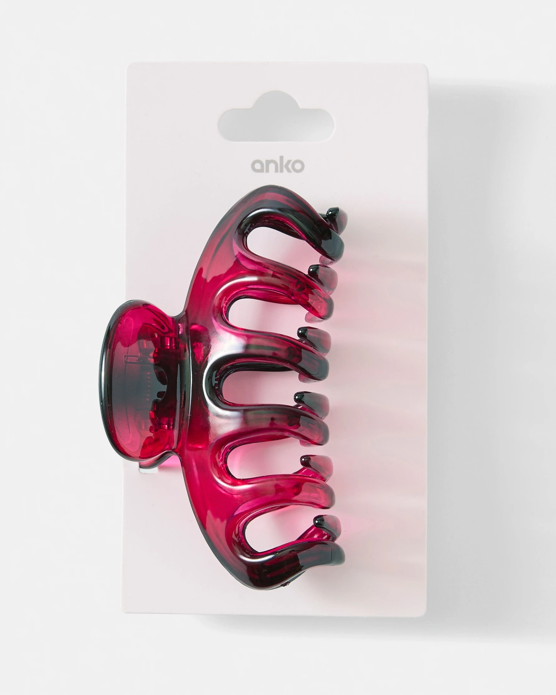 3 Red Jelly Claw Hair Clip, 3 of 3