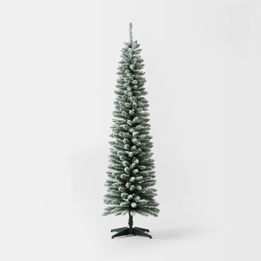 2 1.82m (6ft) Flocked Slim Prelit Christmas Tree, 2 of 8