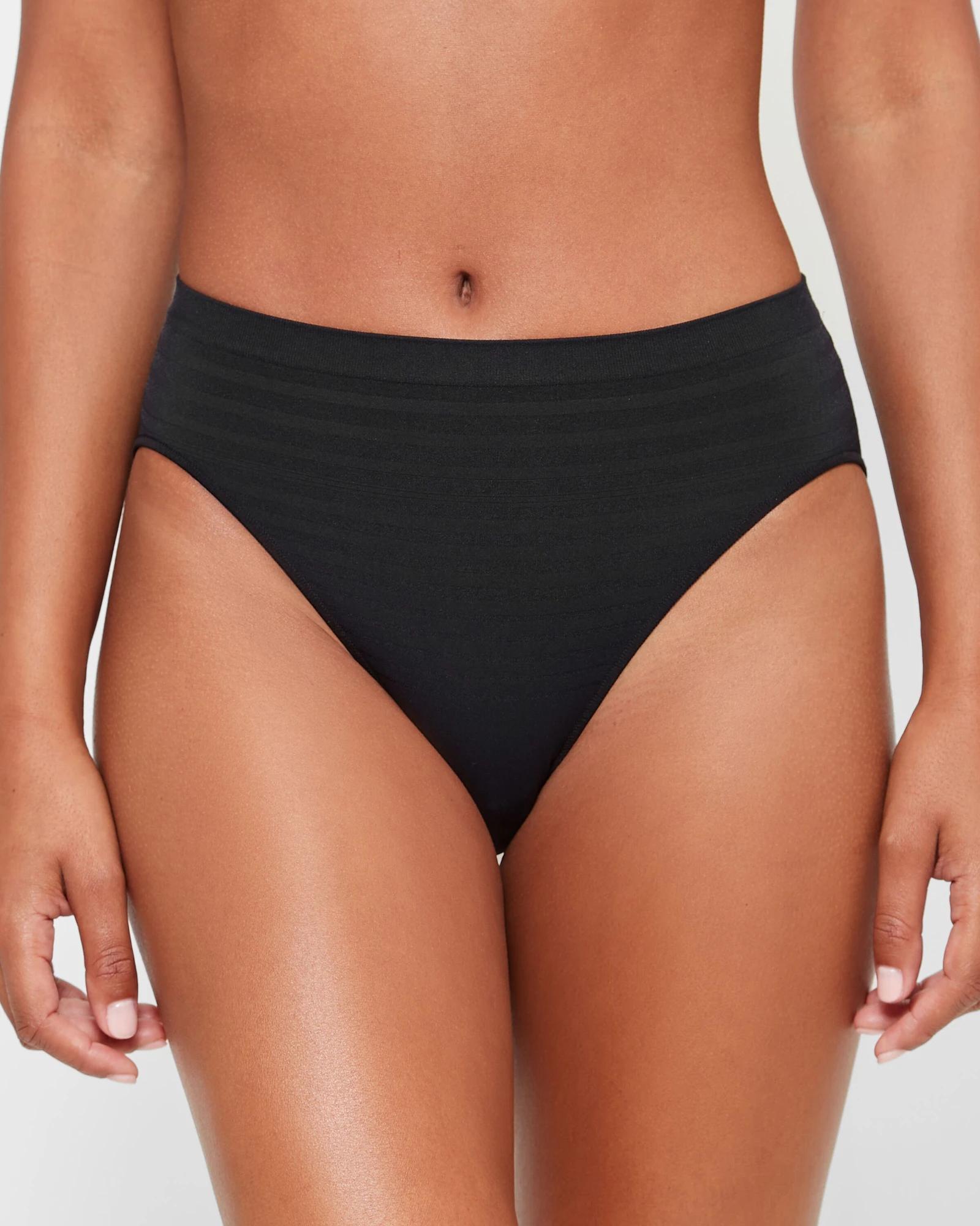 2 Target 2 Pack Matte And Shine High Cut Briefs BLACK, 2 of 4