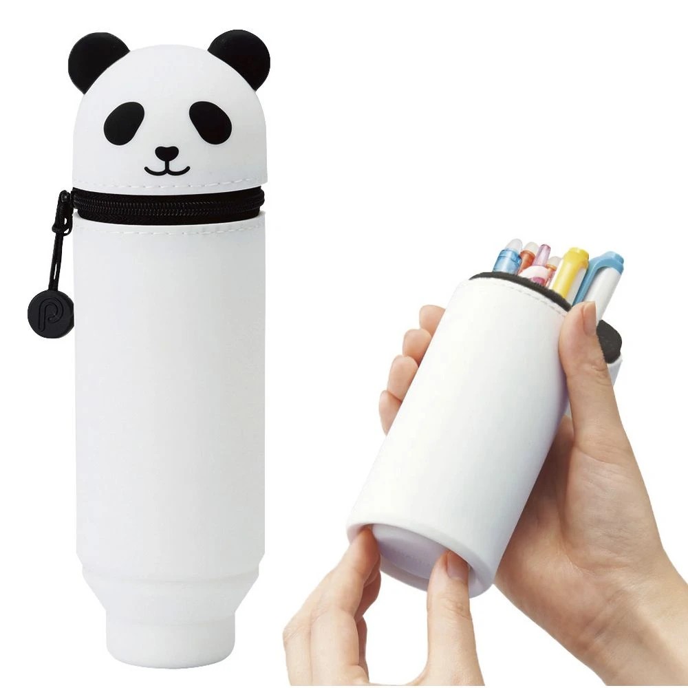 4 PuniLabo Single Zip Stand Up Silicone Pencil Case Panda, 4 of 4