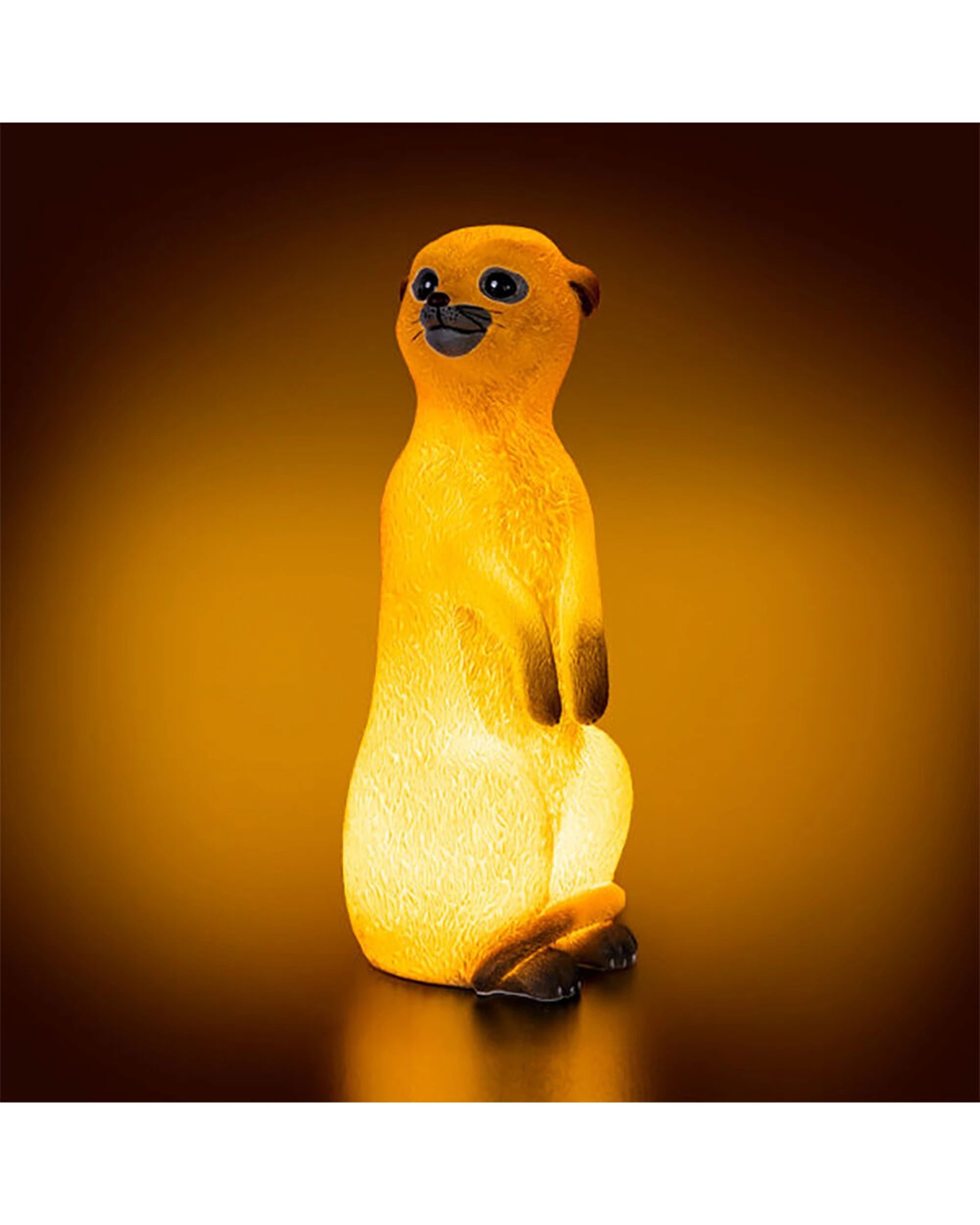 2 MDI Aus Table Lamp Night Light Bedroom Decor Kids Children Meerkat LED Soft Glow - Brown, 2 of 5