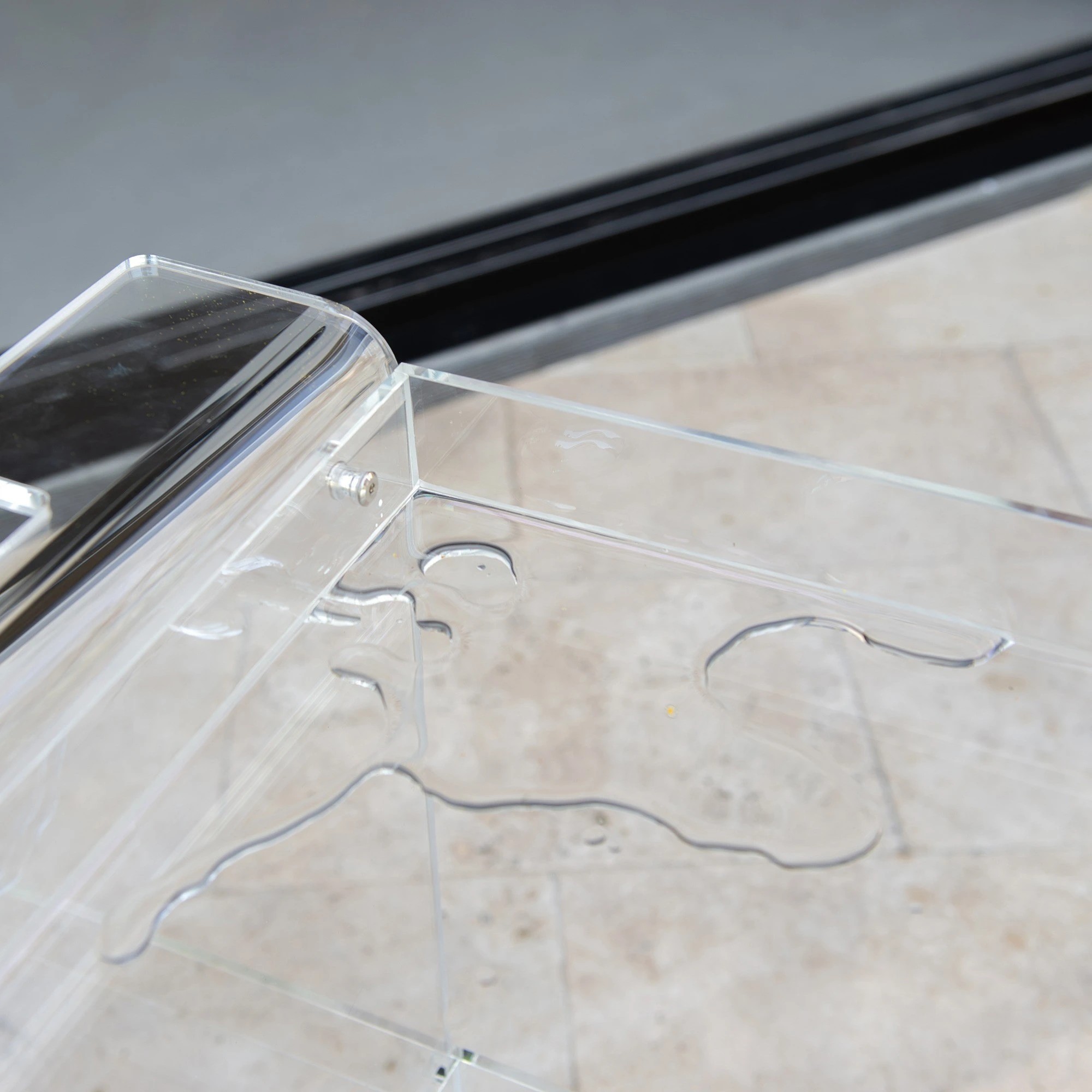 4 Hudson 3 Tier Acrylic Bar Cart - Clear, 4 of 10