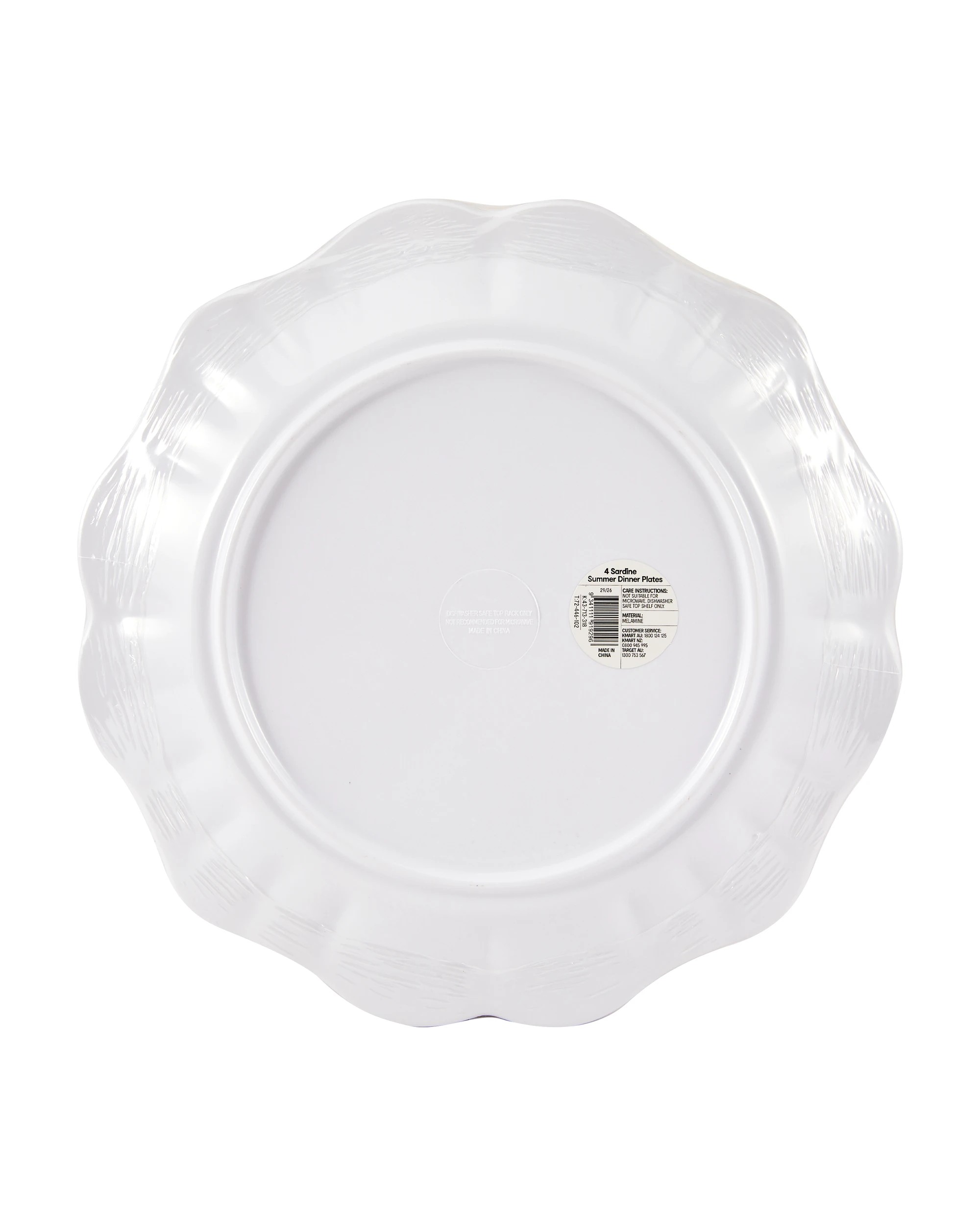 7 4 Pack Sardine Summer Dinner Plates, 7 of 7