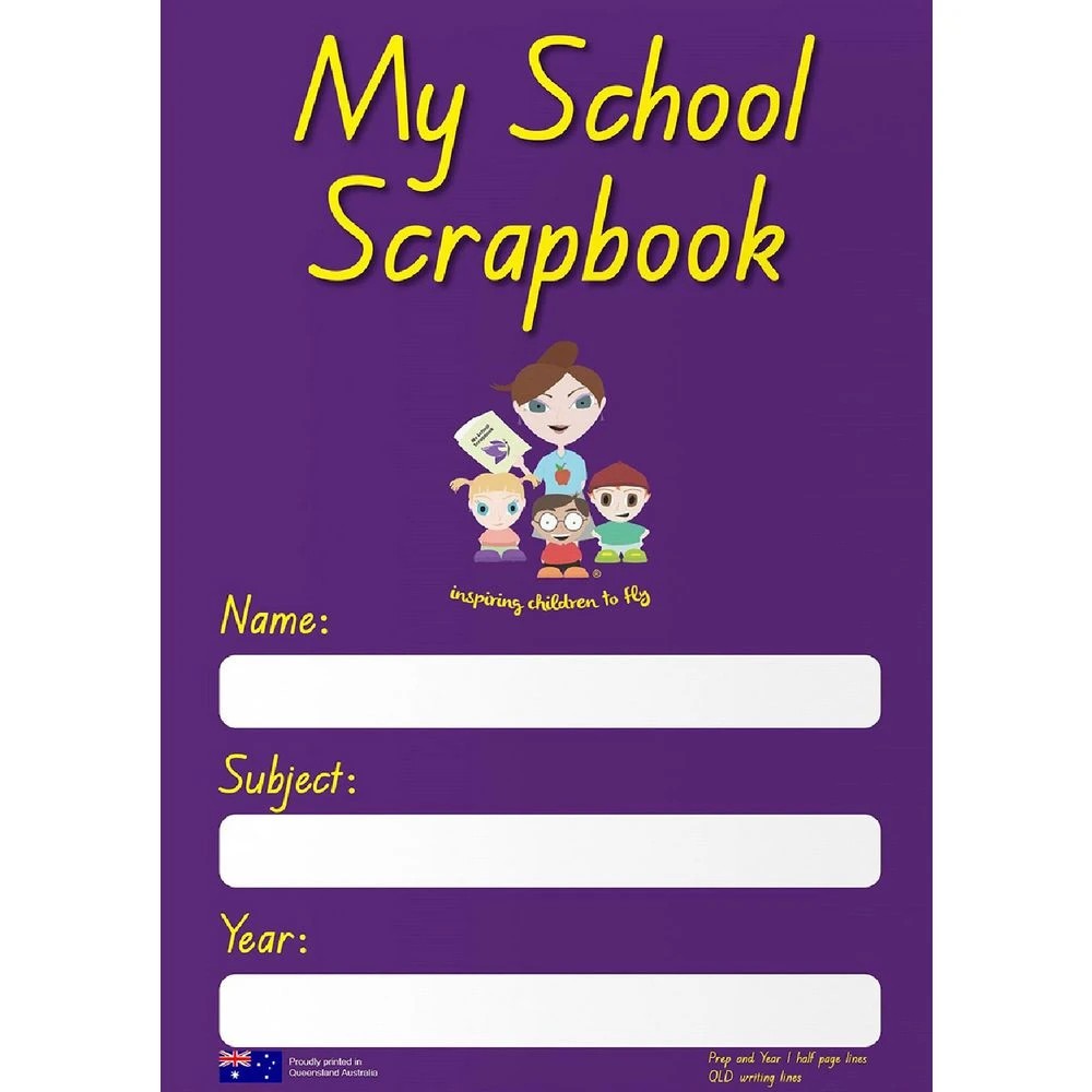 1 My School Scrapbook Half Page Prep-Year 1 Purple, 1 of 2