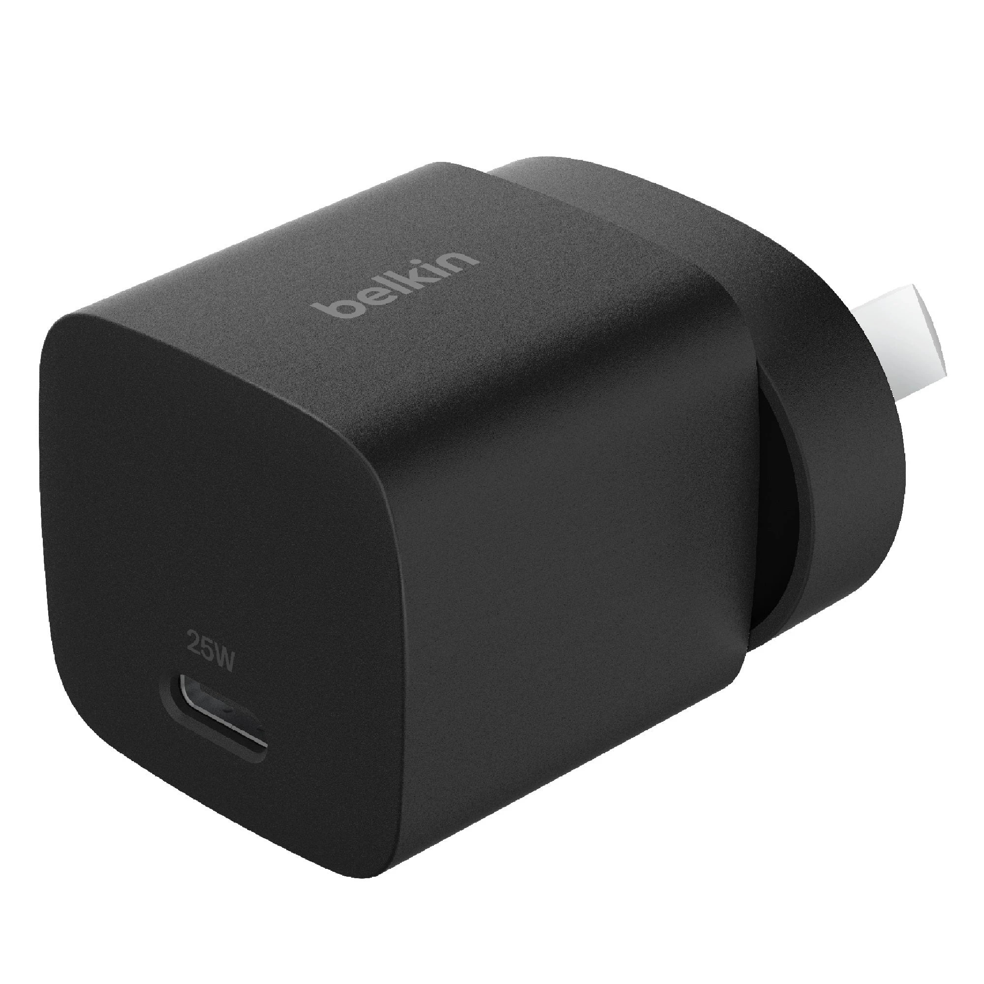 2 Belkin BoostCharge 25W USB-C PD 3.1 Cubic Wall Charger - Black, 2 of 4