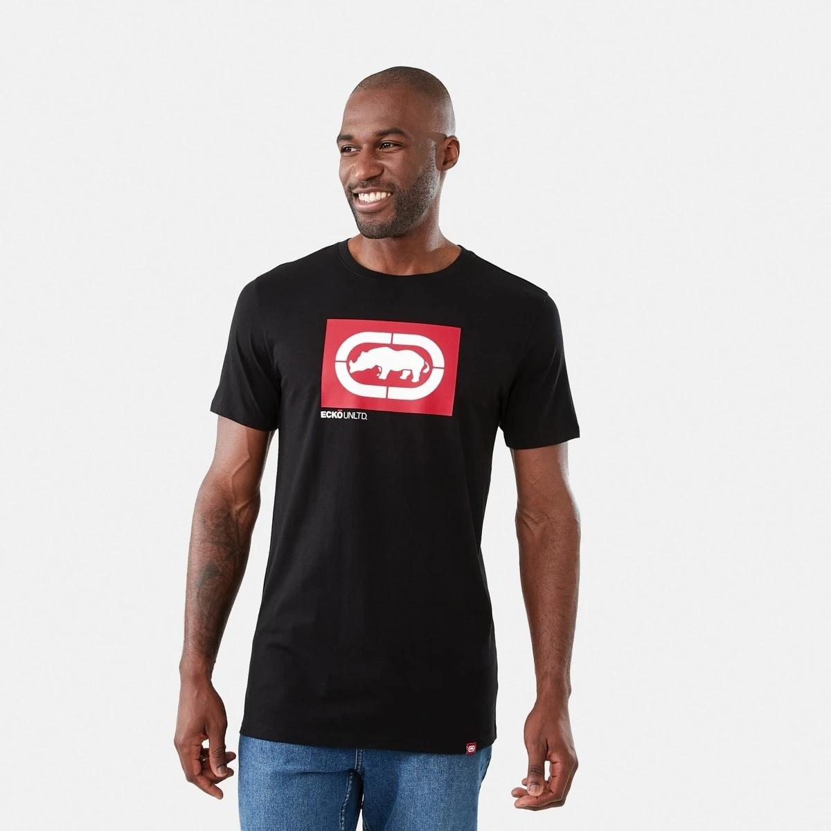 1 Ecko License Longline T-shirt Black, 1 of 6