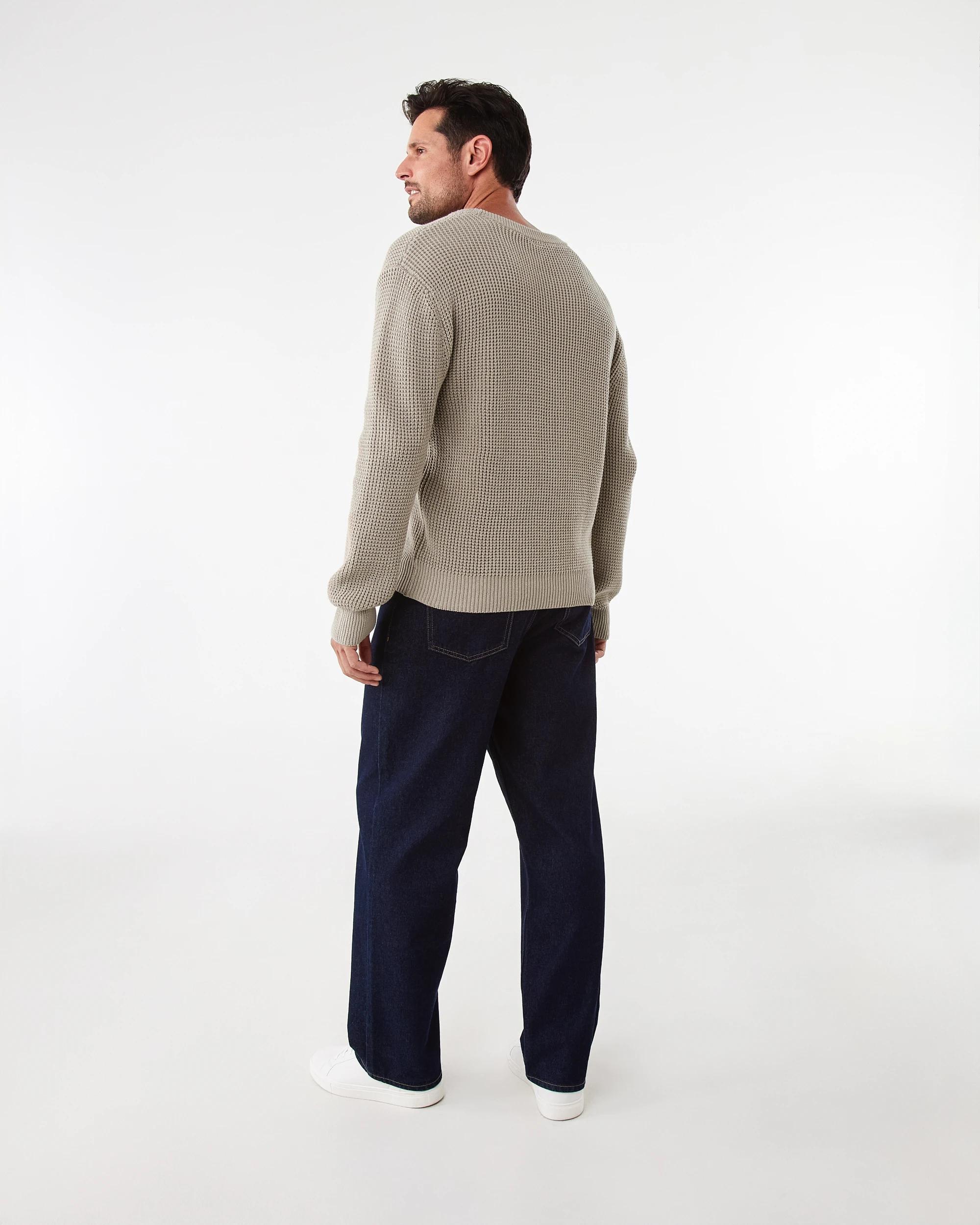 4 Waffle Knit Jumper Bge Lunar, 4 of 8