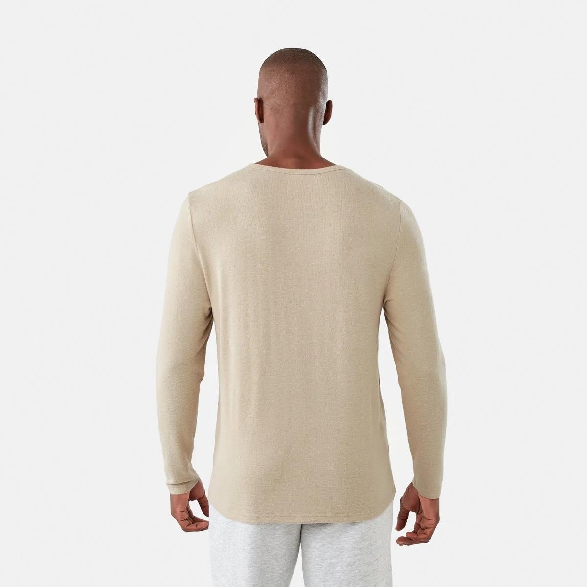 3 Long Sleeve Brushed Knit Top Oxford, 3 of 6