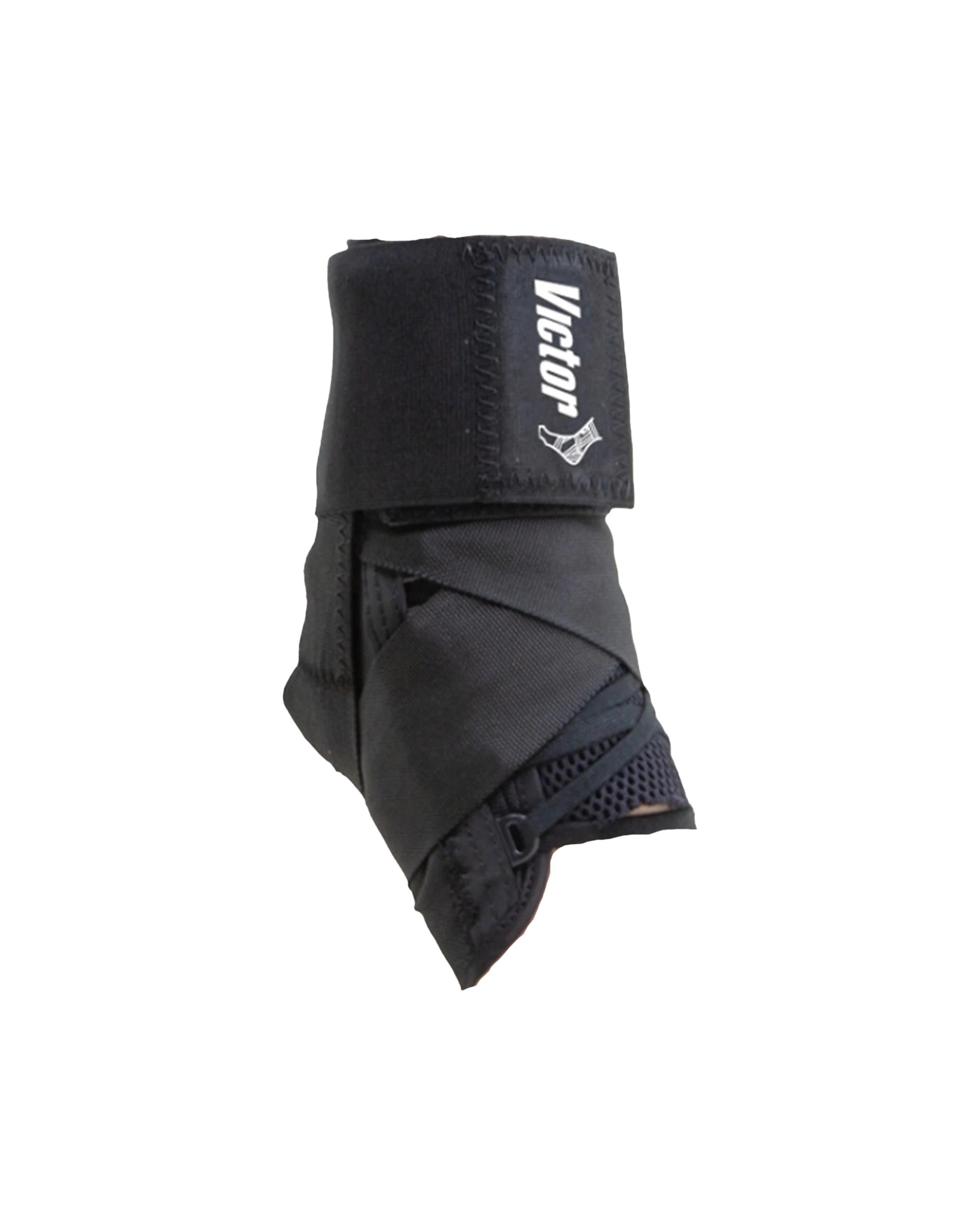 1 Victor Sports Classic Enhanced Ankle Support Brace Universal Fit Lace-Up Medium - Black, 1 of 2