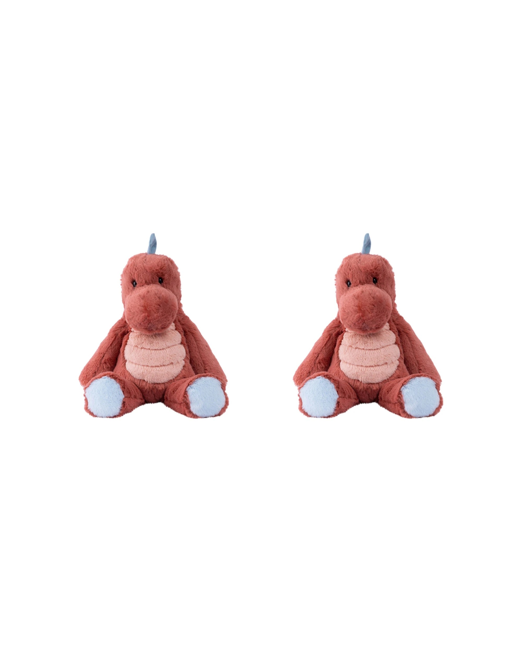 1 Mary Meyer 2pc Marshmallow Animal Stegosaurus Soft Plush Toy 23cm - Red, 1 of 4